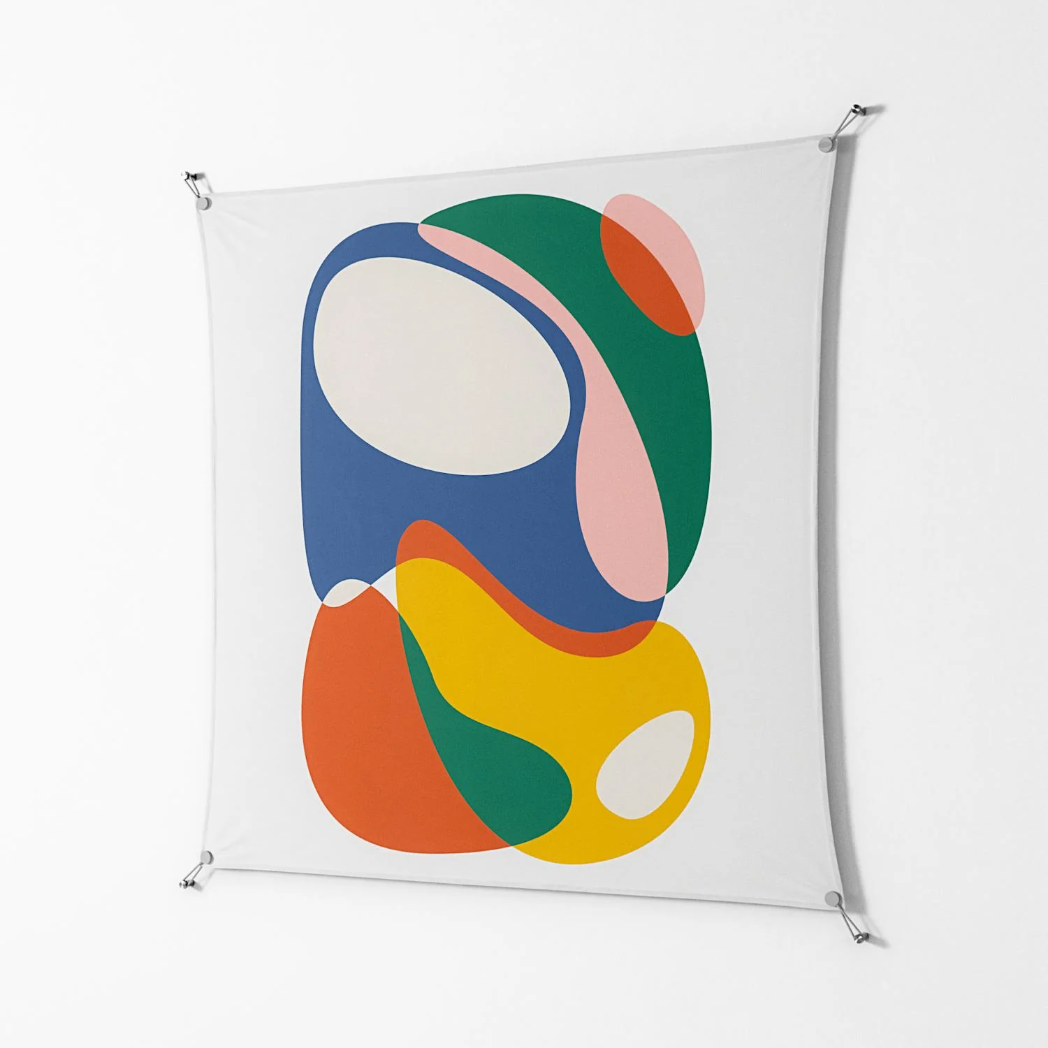 Spilled Paint - Work On Wall - Vratislav Pecka - Silver - 140 x 140 cm - Image 2