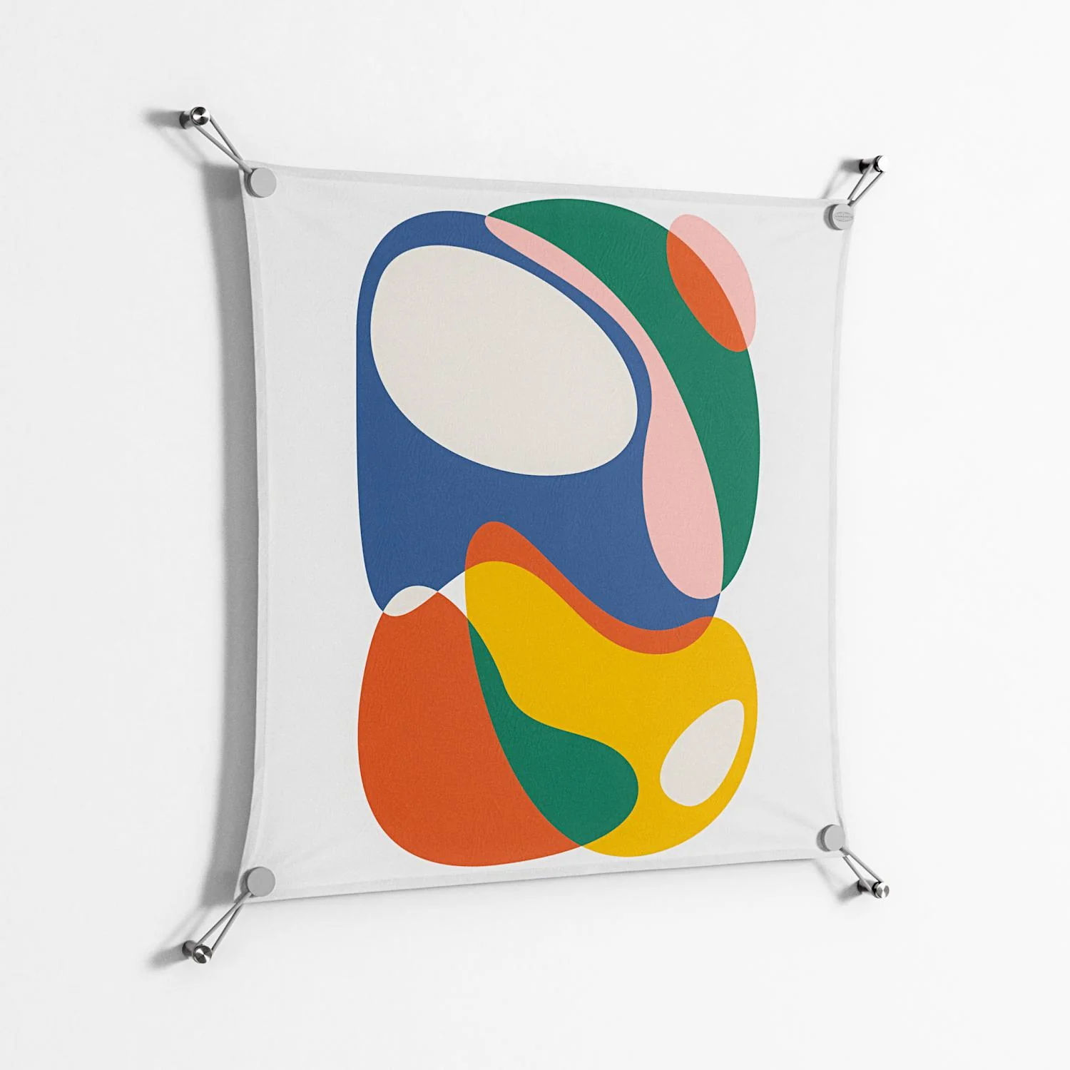 Spilled Paint - Work On Wall - Vratislav Pecka - Silver - 70 x 70 cm - Image 2