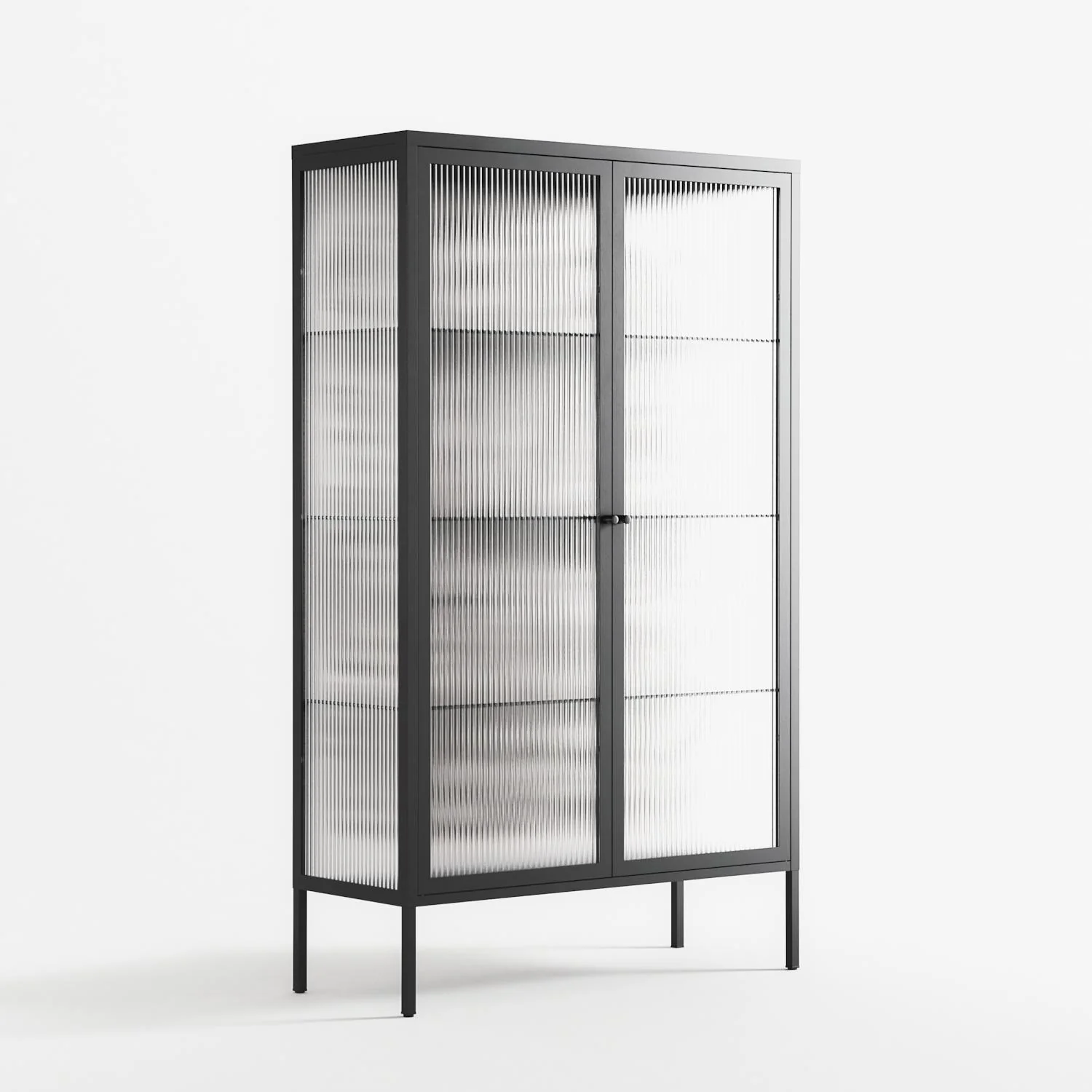 Splash of black - Cabinet - Vratislav Pecka - Antracite - Reeded glass - Image 4