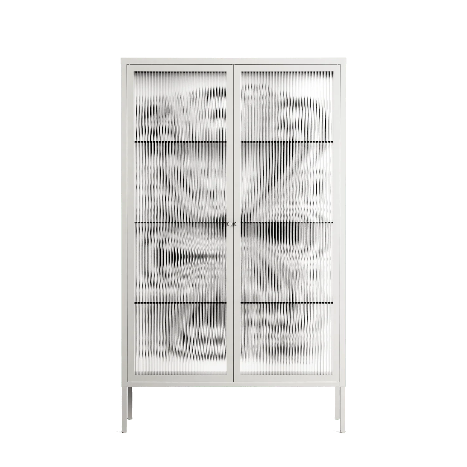 Splash of black - Cabinet - Vratislav Pecka - Chalk - Reeded glass