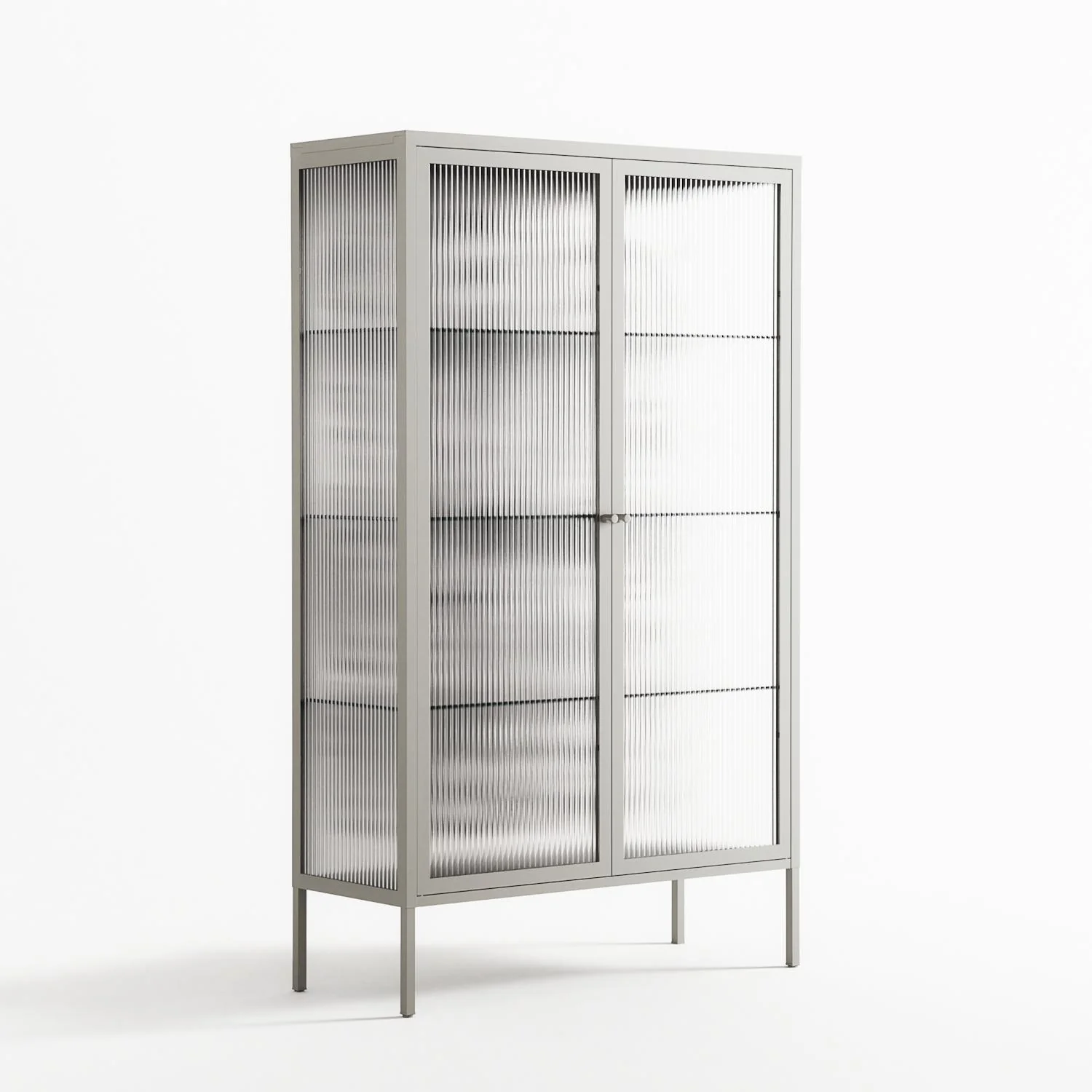 Splash of black - Cabinet - Vratislav Pecka - Chalk - Reeded glass - Image 4