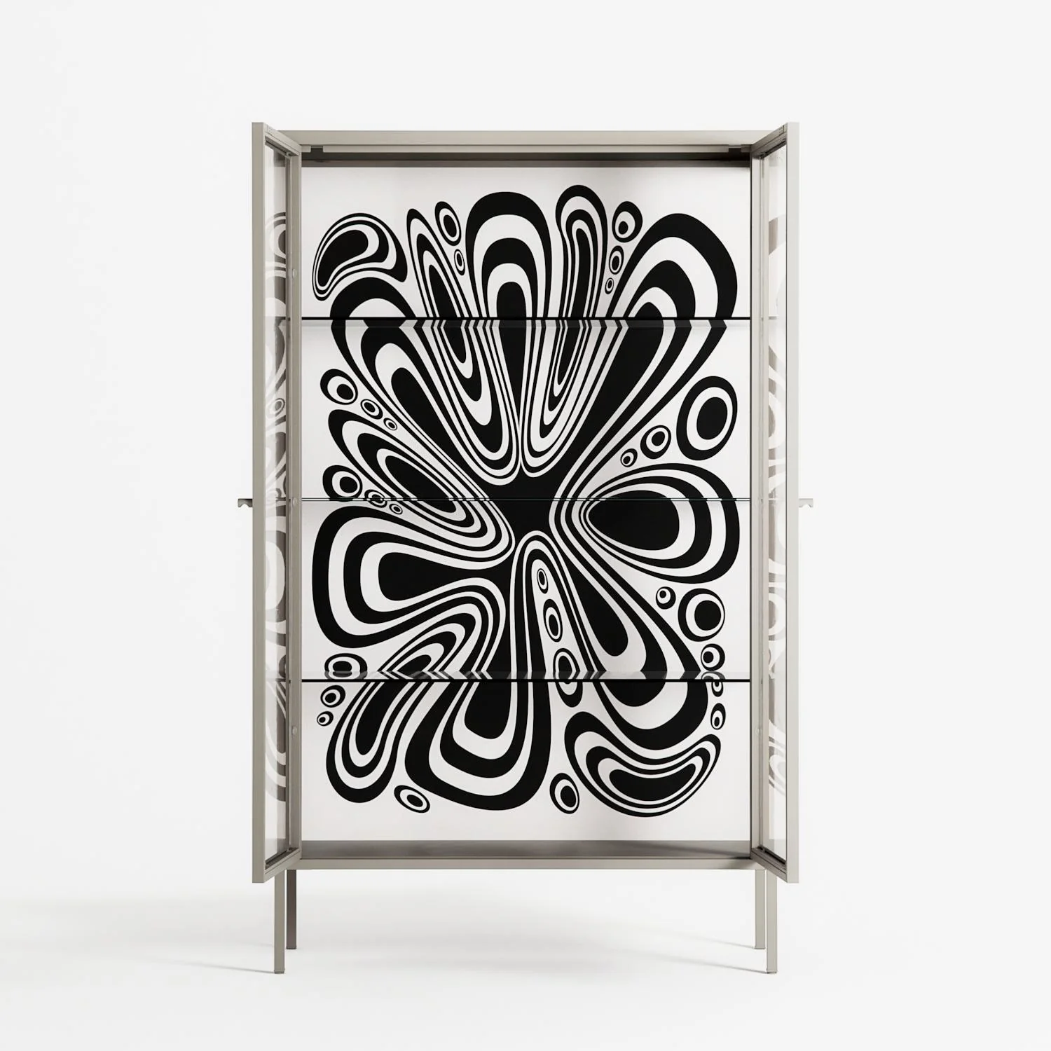 Splash of black - Cabinet - Vratislav Pecka - Pebble - Clear glass - Image 3