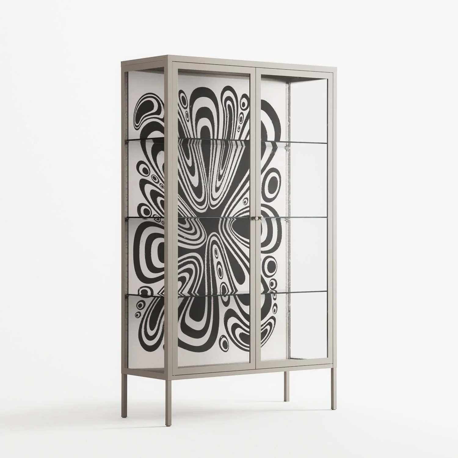 Splash of black - Cabinet - Vratislav Pecka - Pebble - Clear glass - Image 4