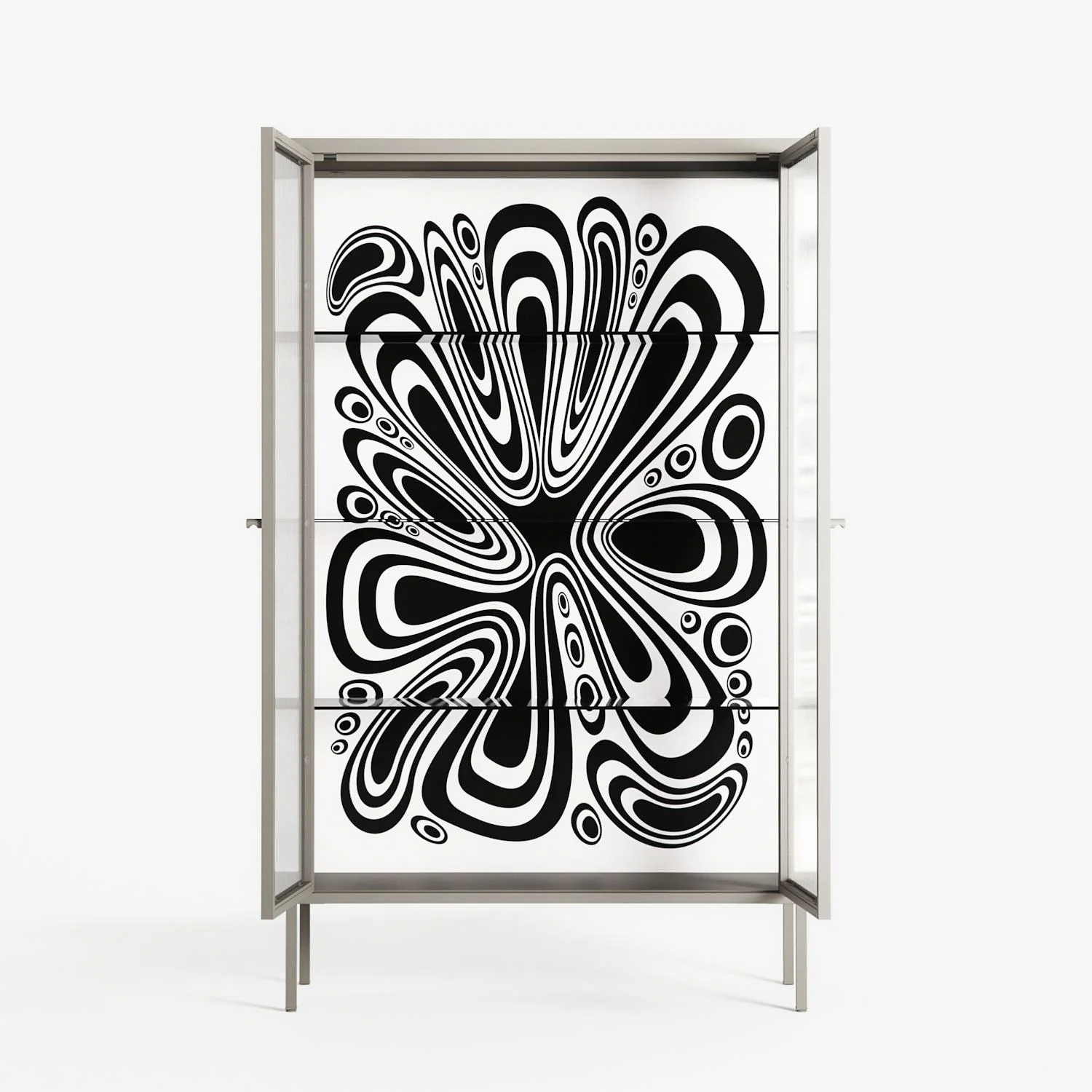 Splash of black - Cabinet - Vratislav Pecka - Pebble - Reeded glass - Image 3