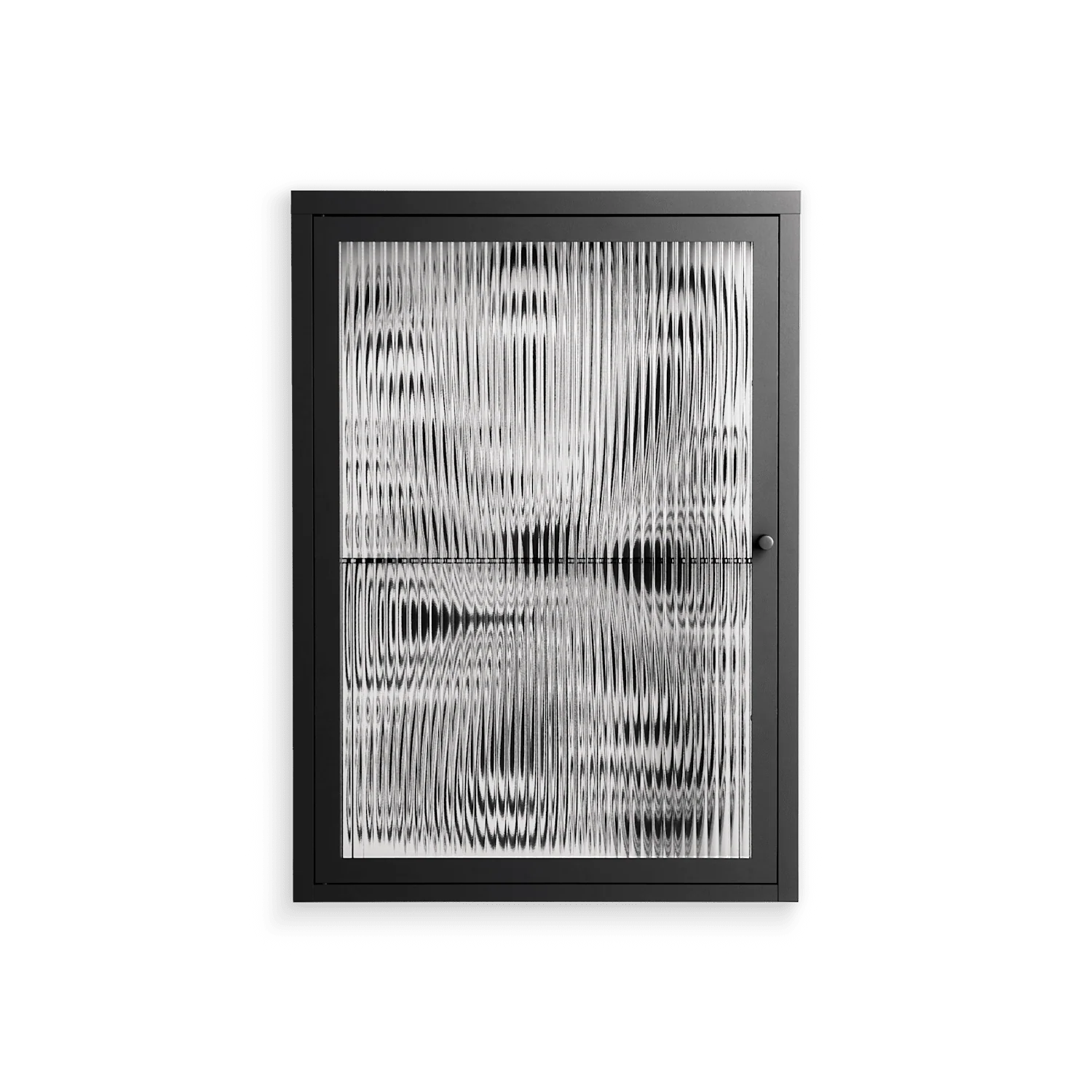 Splash of black - Wall Cabinet - Vratislav Pecka - Antracite - Reeded glass