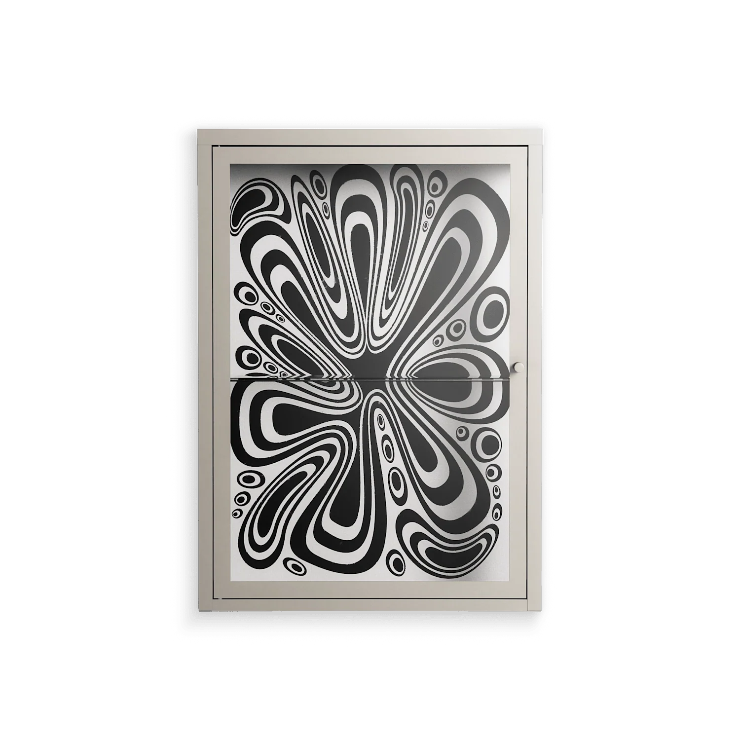 Splash of black - Wall Cabinet - Vratislav Pecka - Pebble - Clear glass