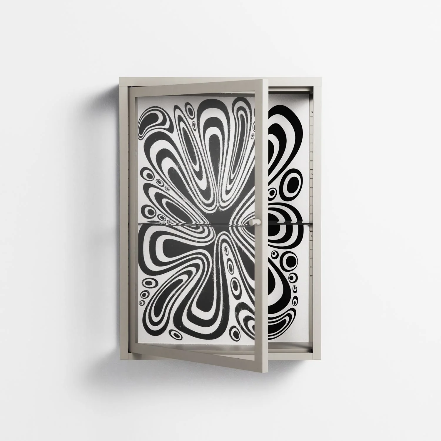 Splash of black - Wall Cabinet - Vratislav Pecka - Pebble - Clear glass - Image 2