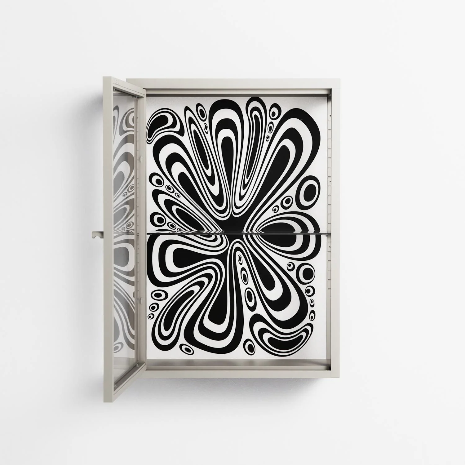 Splash of black - Wall Cabinet - Vratislav Pecka - Pebble - Clear glass - Image 3