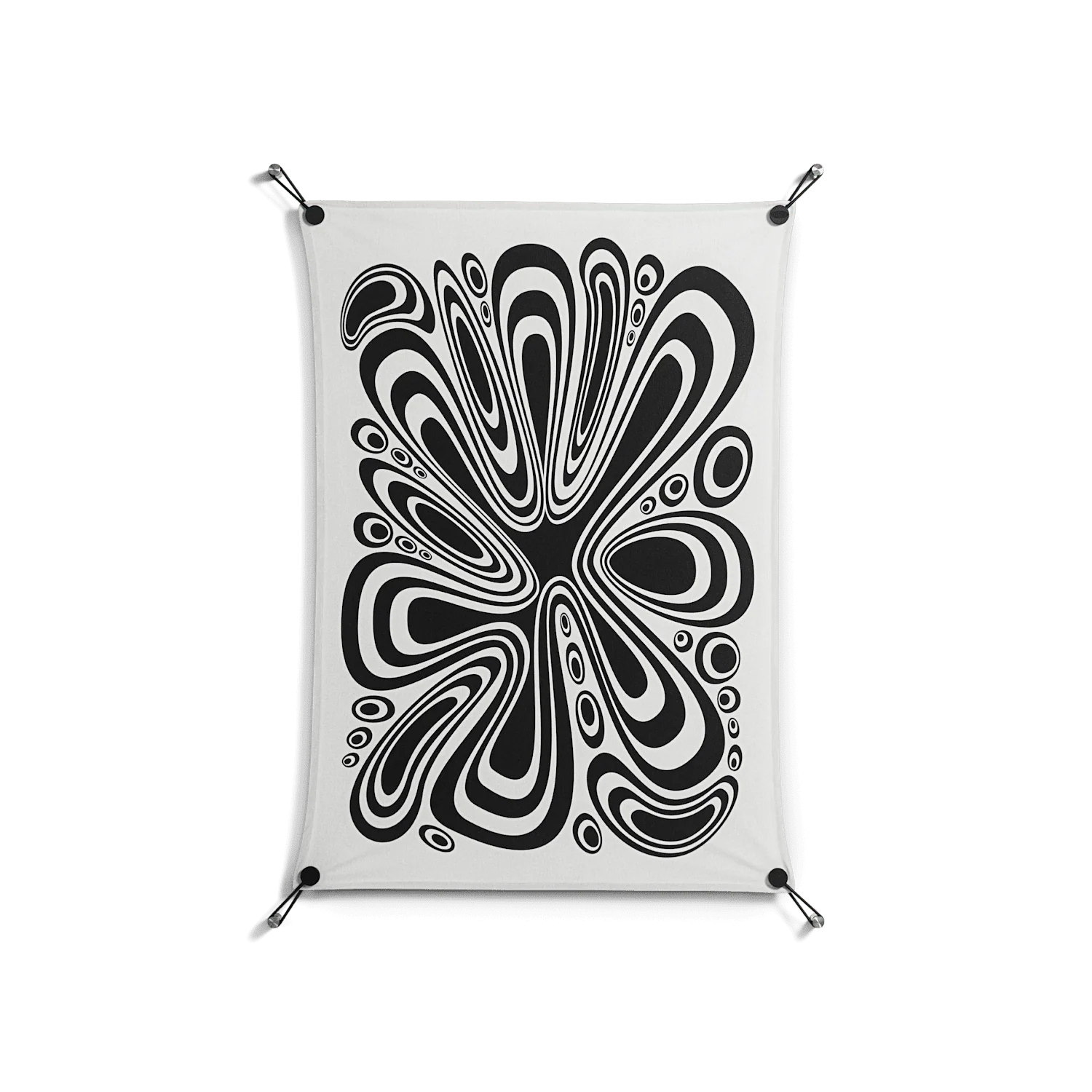 Splash of Black - Work On Wall - Vratislav Pecka - Black - 70 x 100 cm