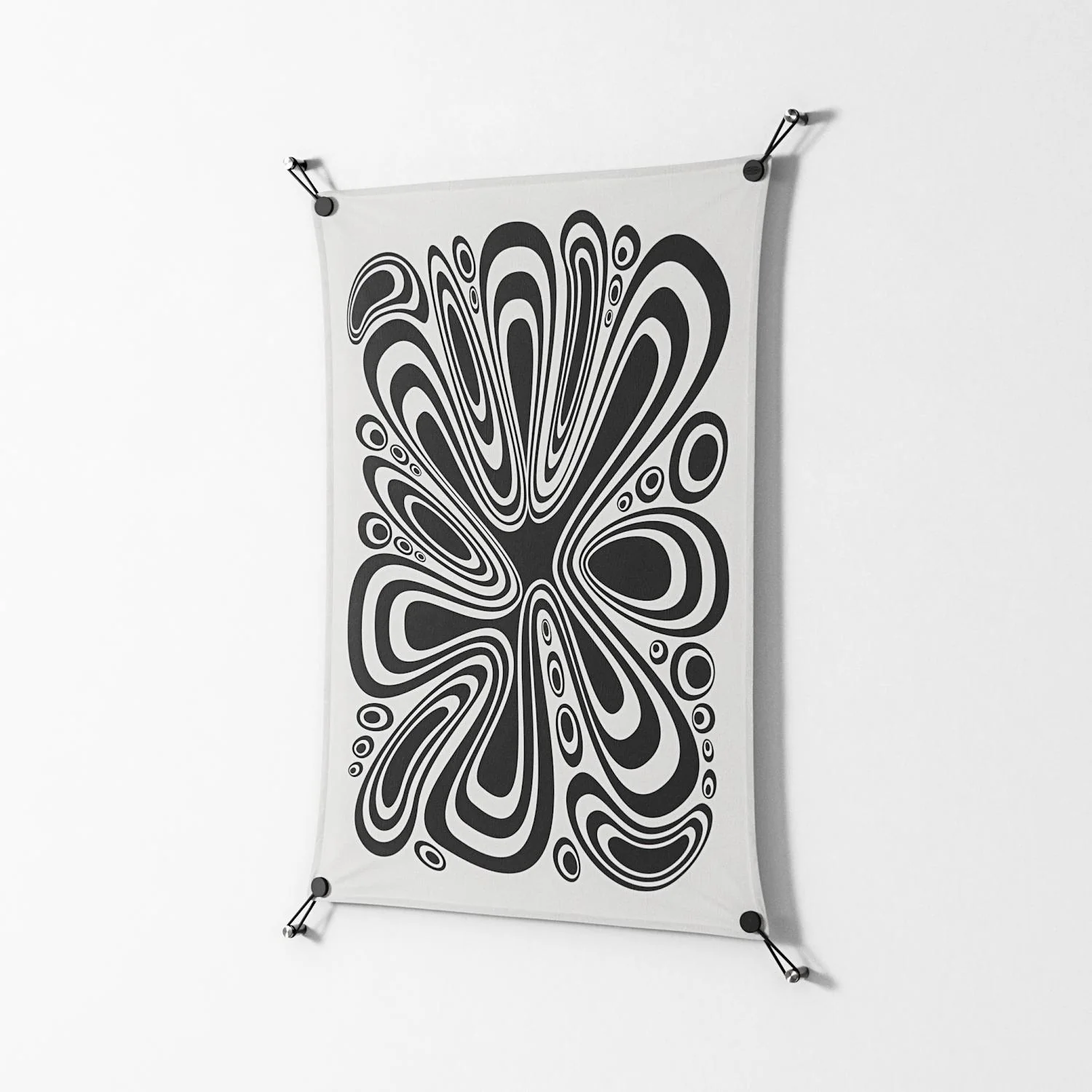 Splash of Black - Work On Wall - Vratislav Pecka - Black - 70 x 100 cm - Image 2