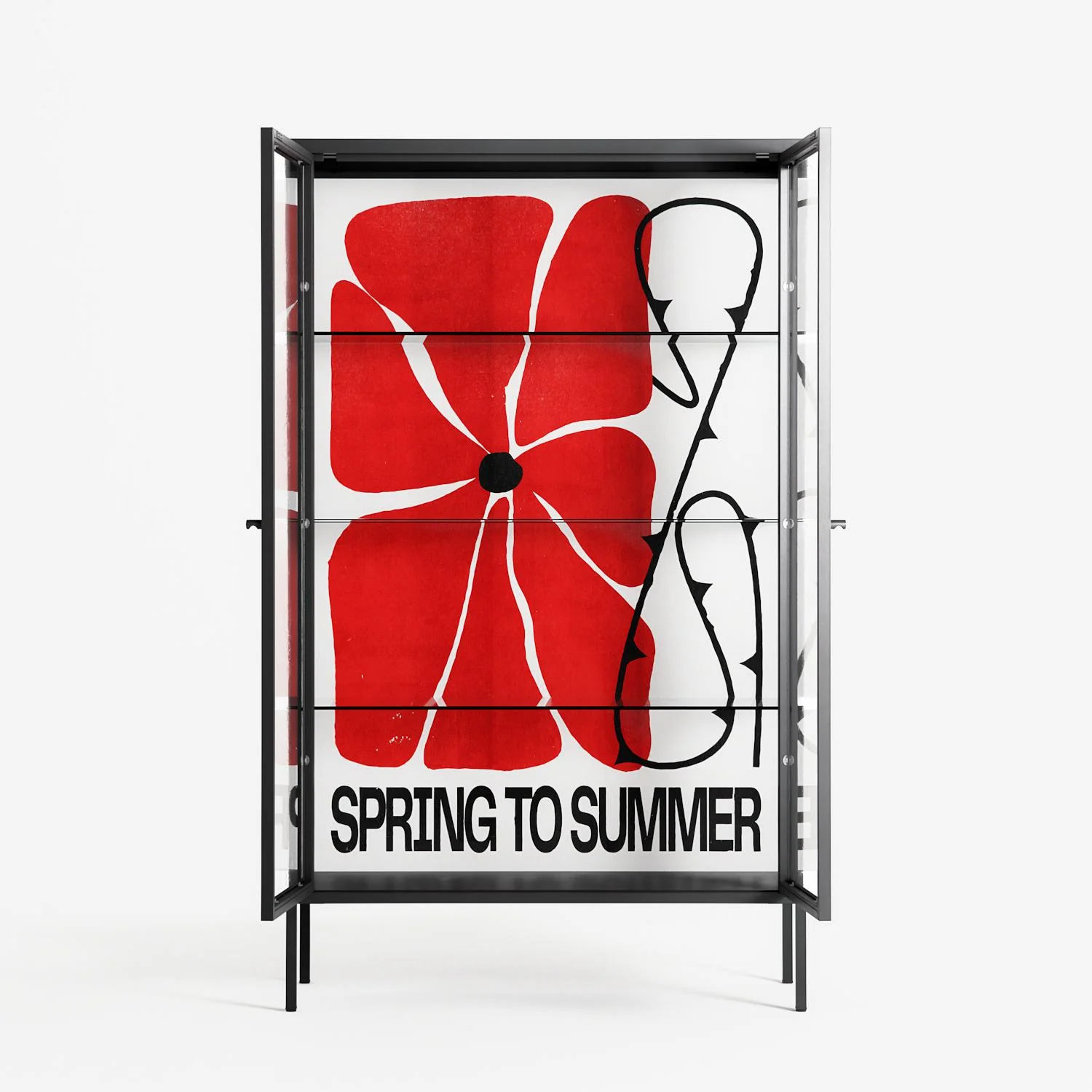 Spring to Summer - Cabinet - Alexander Khabbazi - Antracite - Clear glass - Image 3
