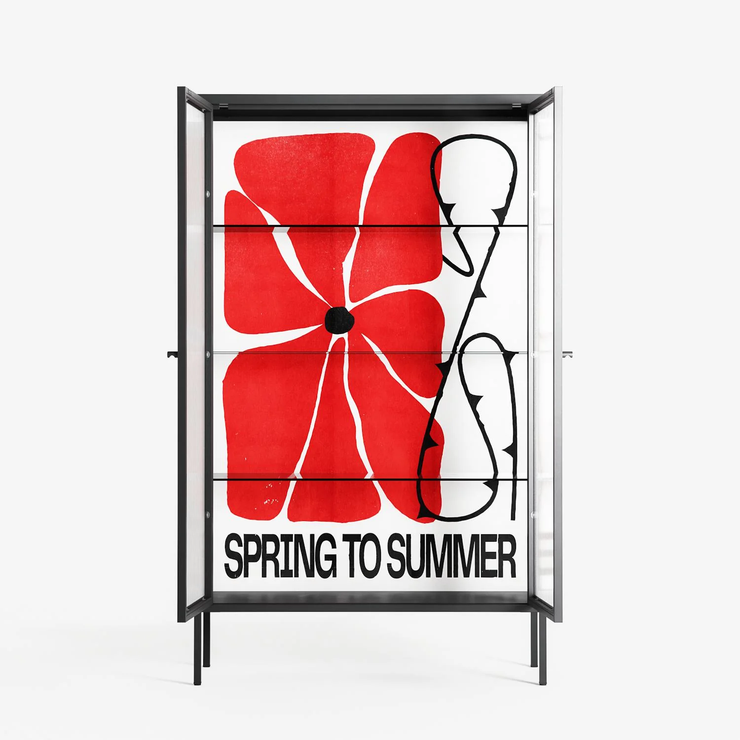 Spring to Summer - Cabinet - Alexander Khabbazi - Antracite - Reeded glass - Image 3