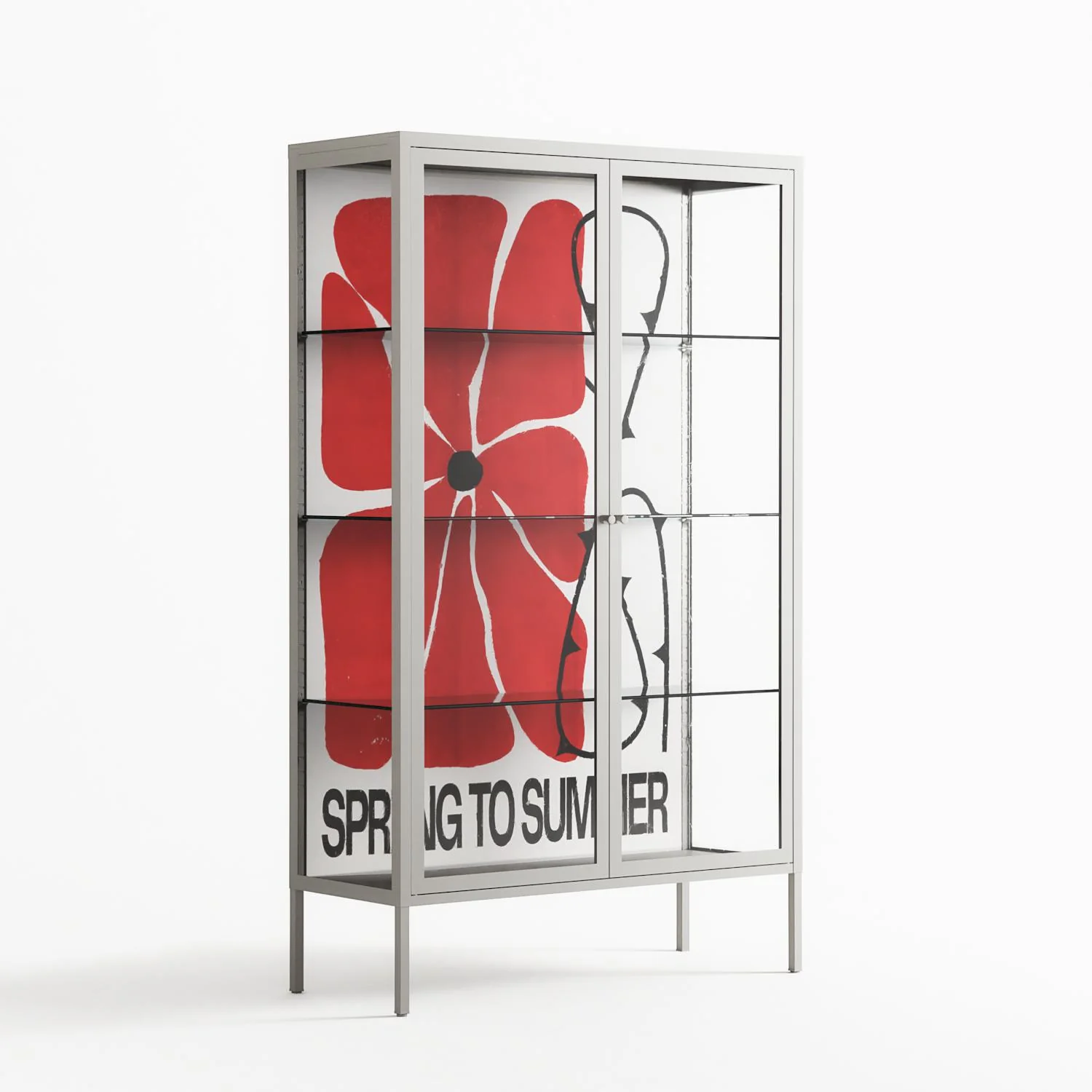 Spring to Summer - Cabinet - Alexander Khabbazi - Chalk - Clear glass - Image 4
