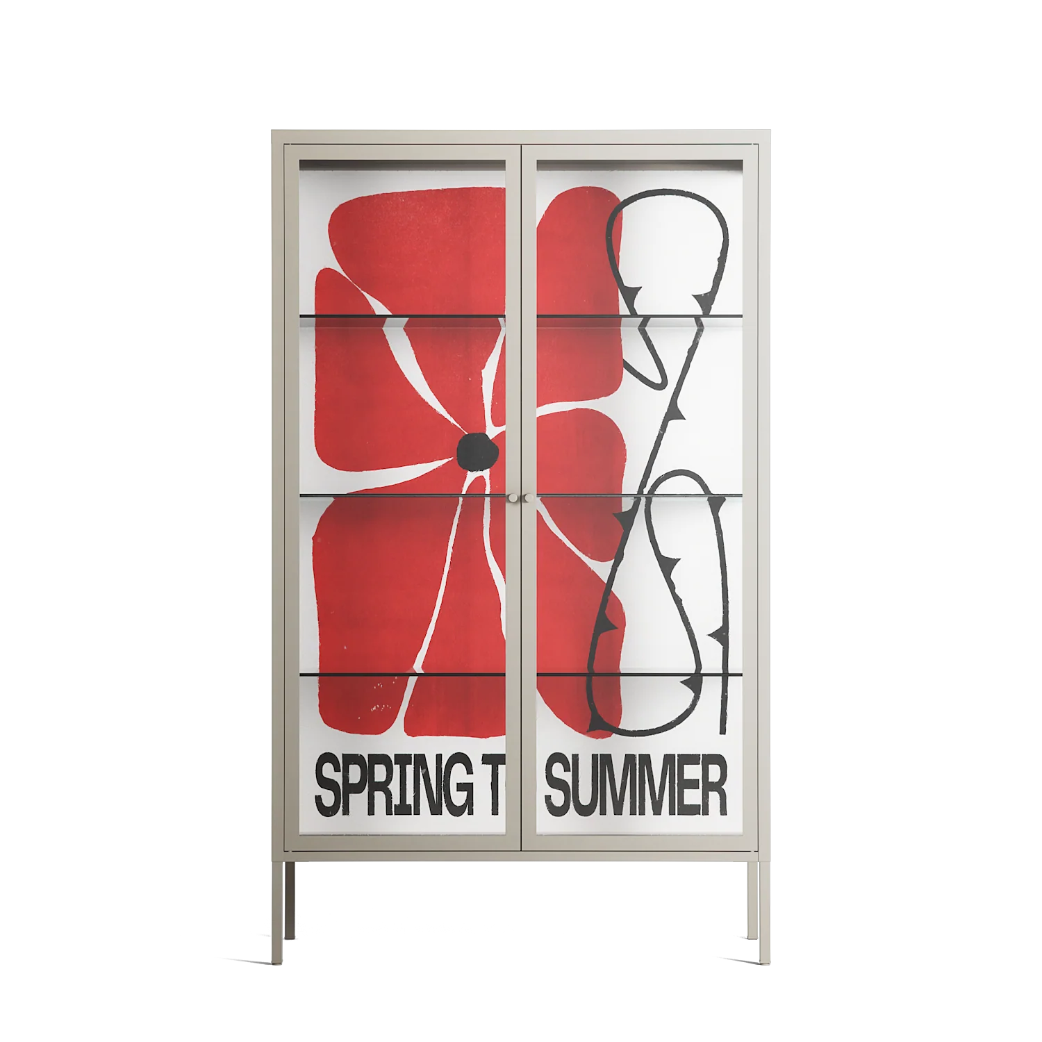 Spring to Summer - Cabinet - Alexander Khabbazi - Pebble - Clear glass