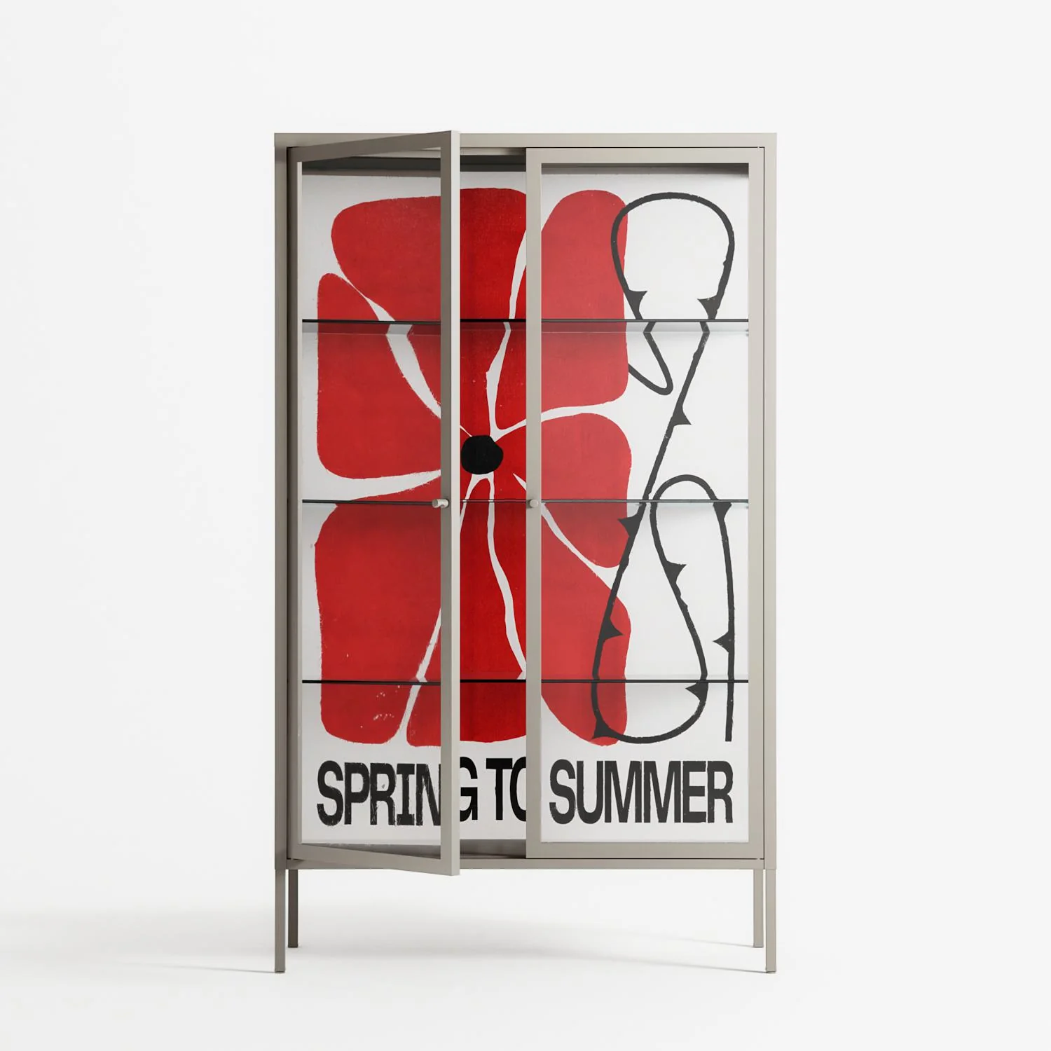 Spring to Summer - Cabinet - Alexander Khabbazi - Pebble - Clear glass - Image 2