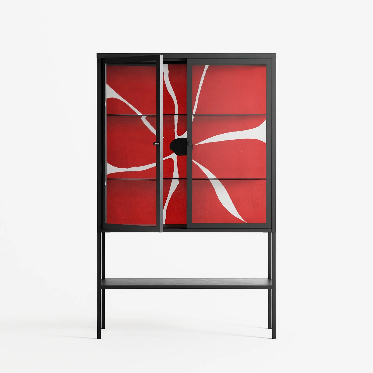 Spring to Summer - Loft Cabinet - Alexander Khabbazi - Antracite - Clear glass - Image 2