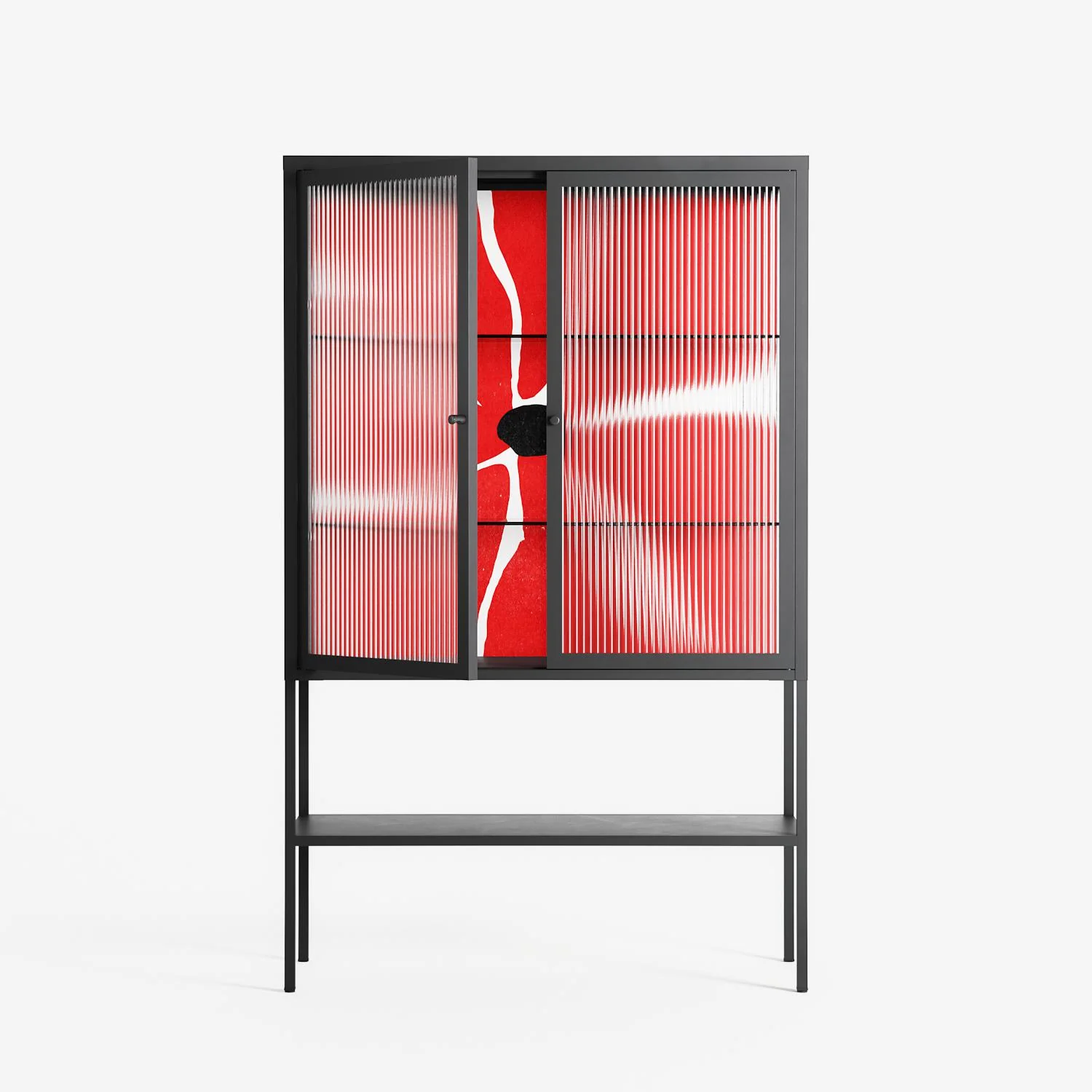 Spring to Summer - Loft Cabinet - Alexander Khabbazi - Antracite - Reeded glass - Image 2