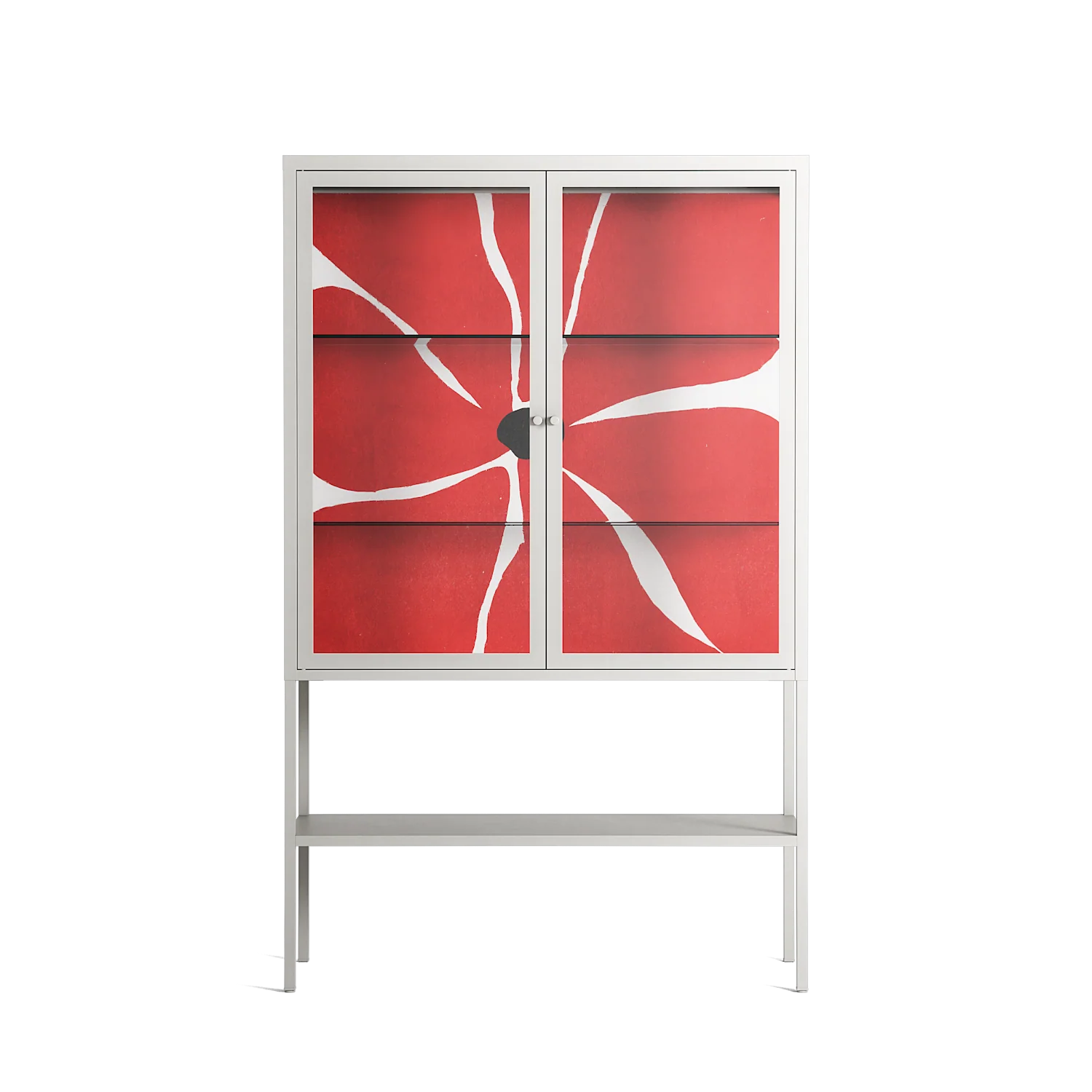 Spring to Summer - Loft Cabinet - Alexander Khabbazi - Chalk - Clear glass