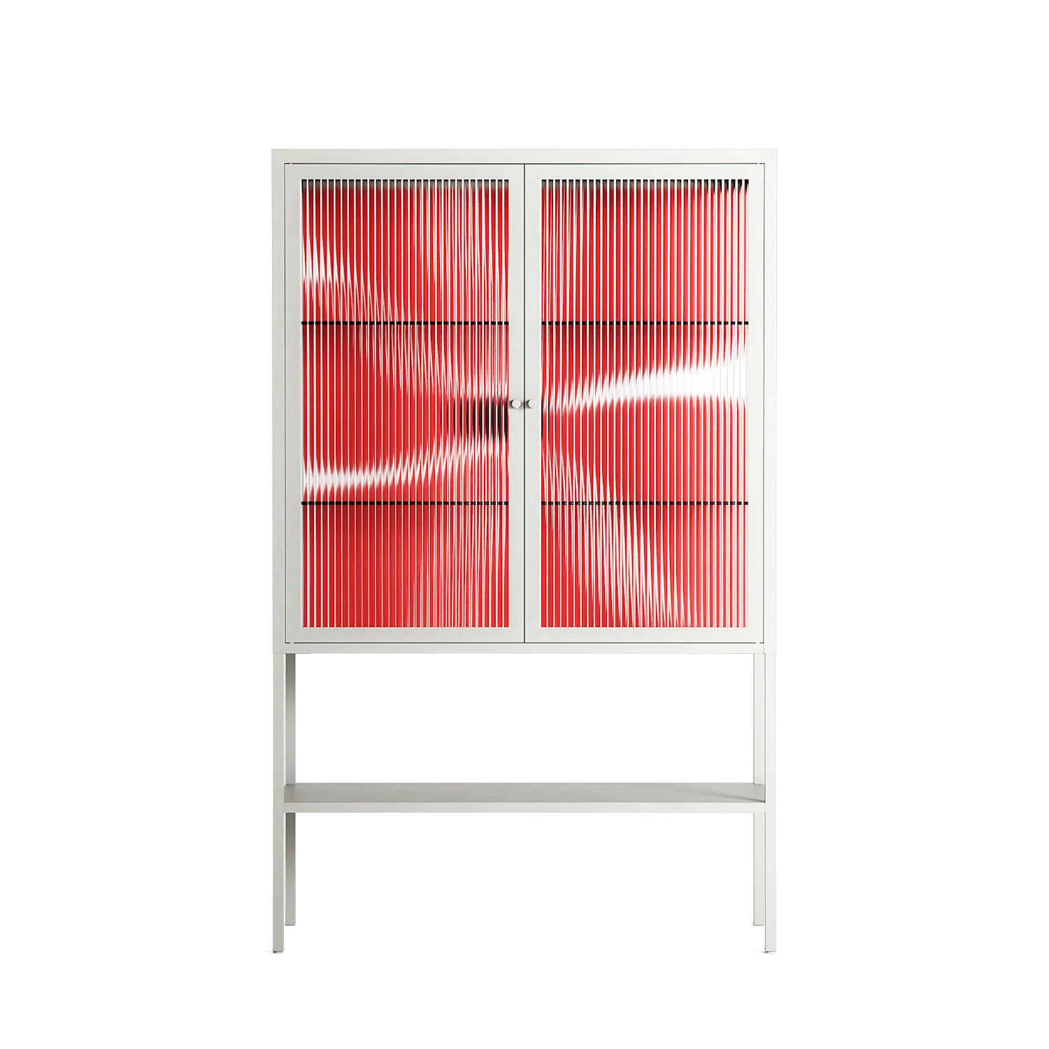 Spring to Summer - Loft Cabinet - Alexander Khabbazi - Chalk - Reeded glass