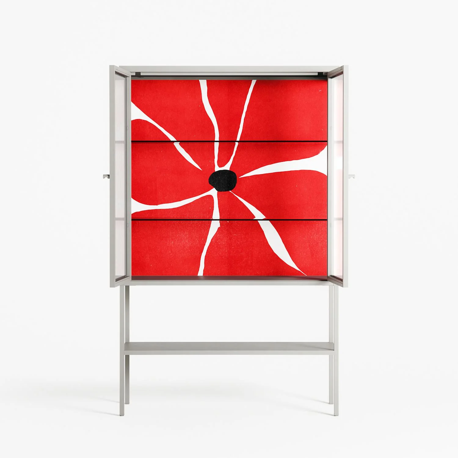 Spring to Summer - Loft Cabinet - Alexander Khabbazi - Chalk - Reeded glass - Image 3
