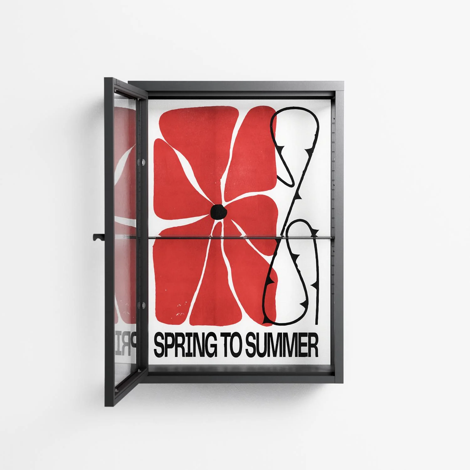 Spring to Summer - Wall Cabinet - Alexander Khabbazi - Antracite - Clear glass - Image 2