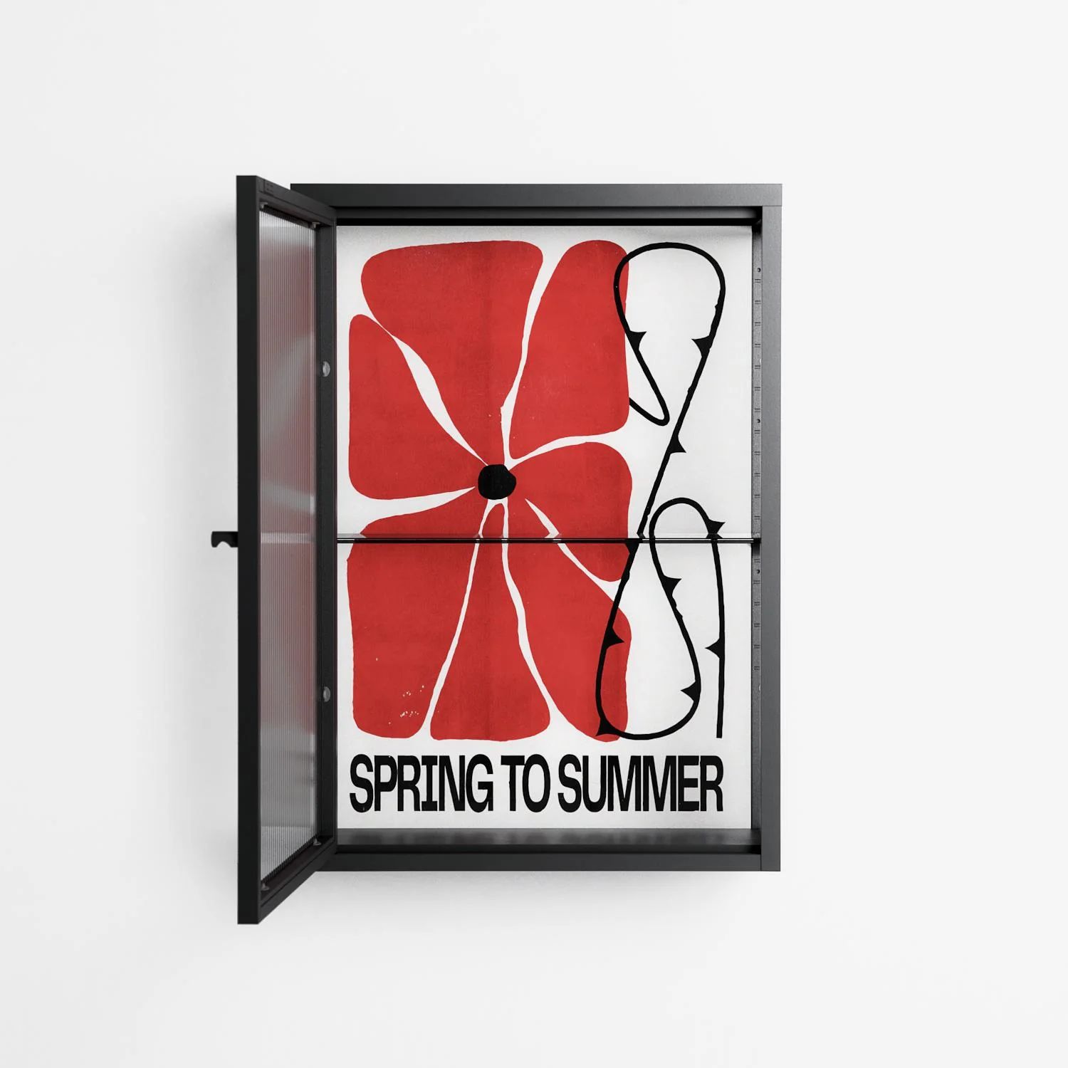 Spring to Summer - Wall Cabinet - Alexander Khabbazi - Antracite - Reeded glass - Image 2