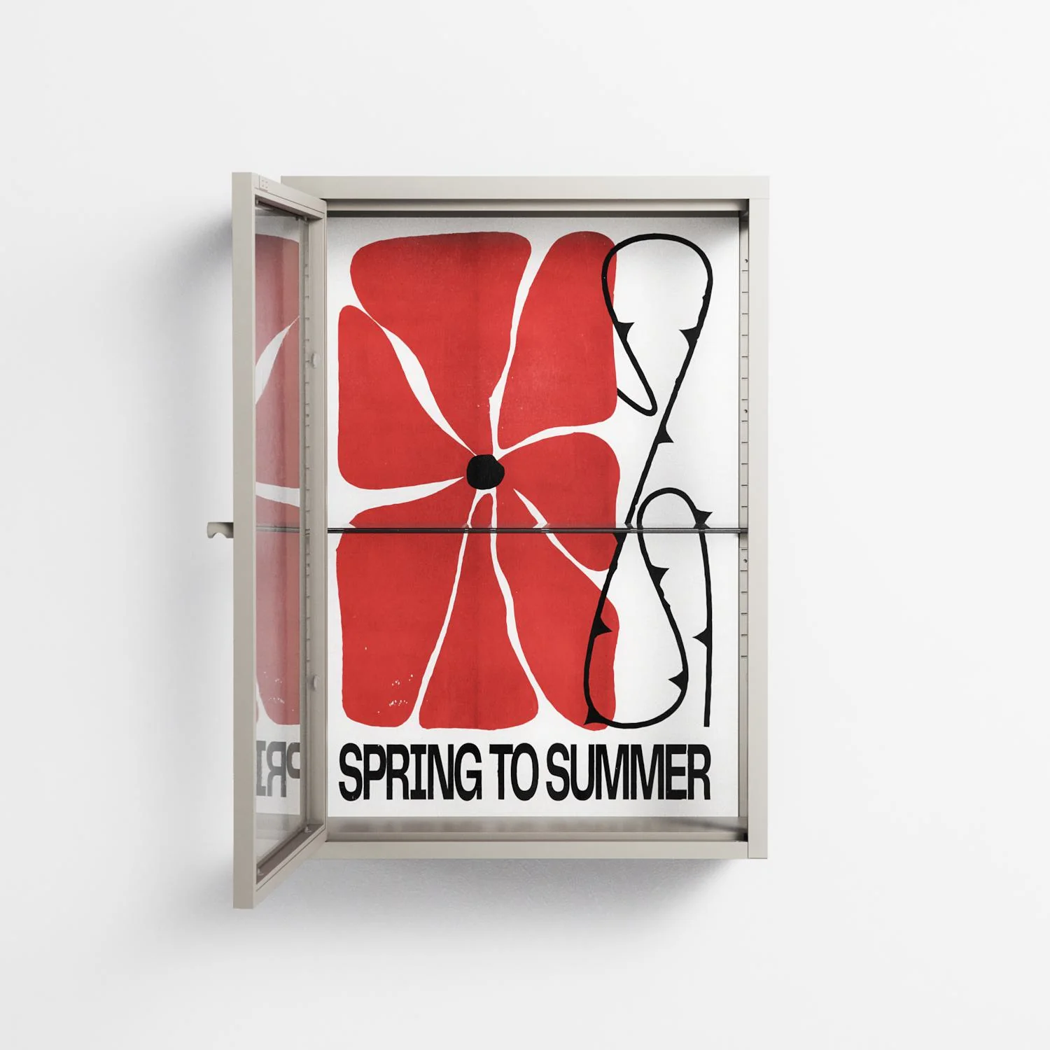 Spring to Summer - Wall Cabinet - Alexander Khabbazi - Pebble - Clear glass - Image 2