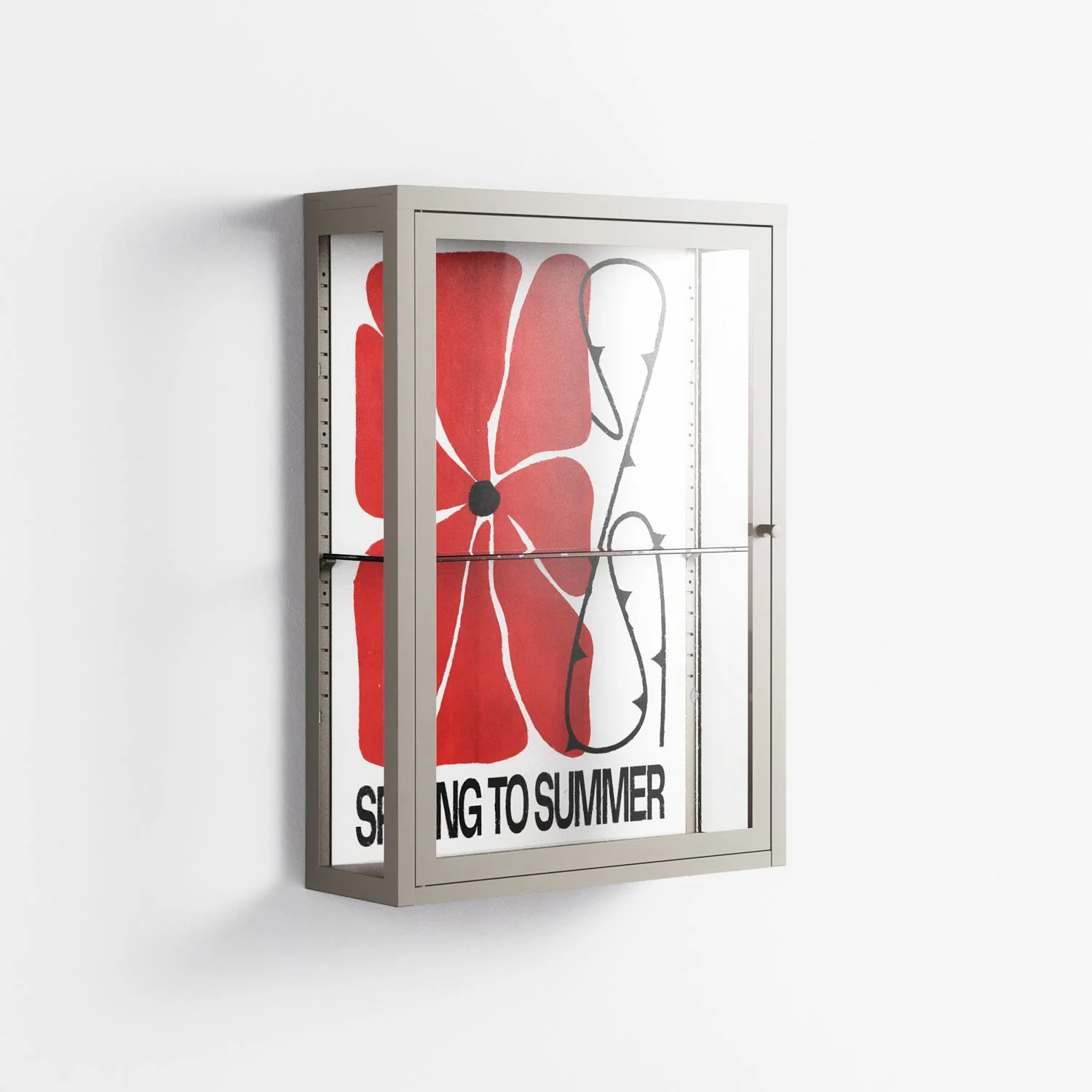Spring to Summer - Wall Cabinet - Alexander Khabbazi - Pebble - Clear glass - Image 3