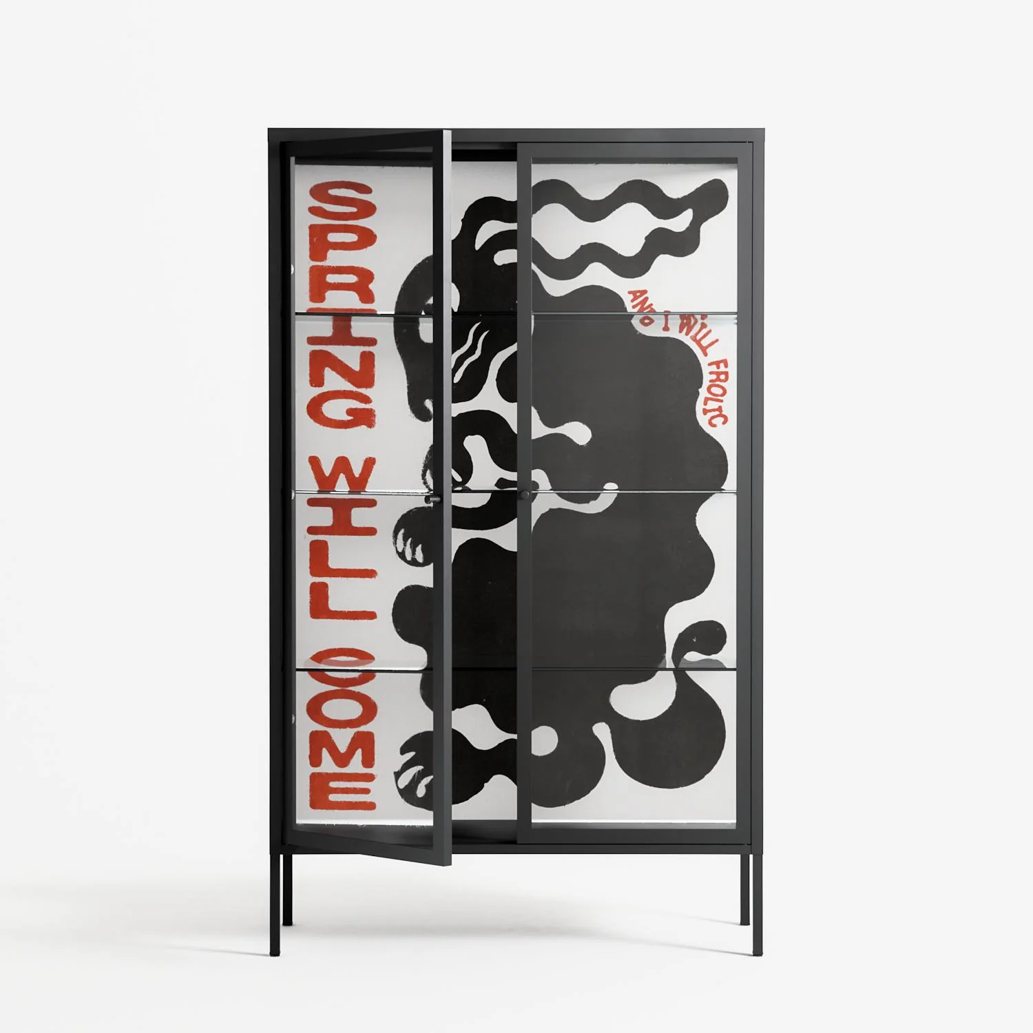 Spring Will Come - Cabinet - Alexander Khabbazi - Antracite - Clear glass - Image 2