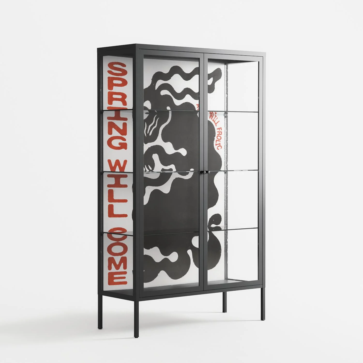 Spring Will Come - Cabinet - Alexander Khabbazi - Antracite - Clear glass - Image 4