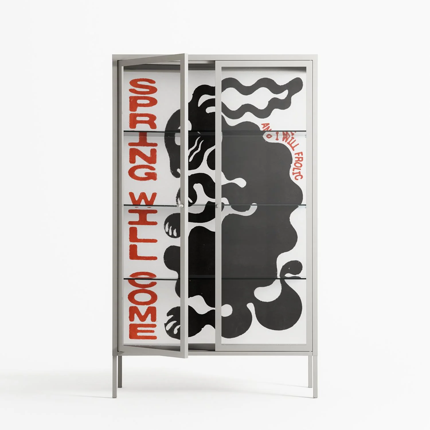 Spring Will Come - Cabinet - Alexander Khabbazi - Chalk - Clear glass - Image 2