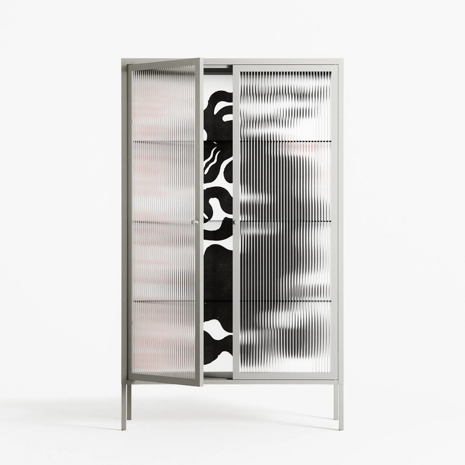 Spring Will Come - Cabinet - Alexander Khabbazi - Chalk - Reeded glass - Image 2