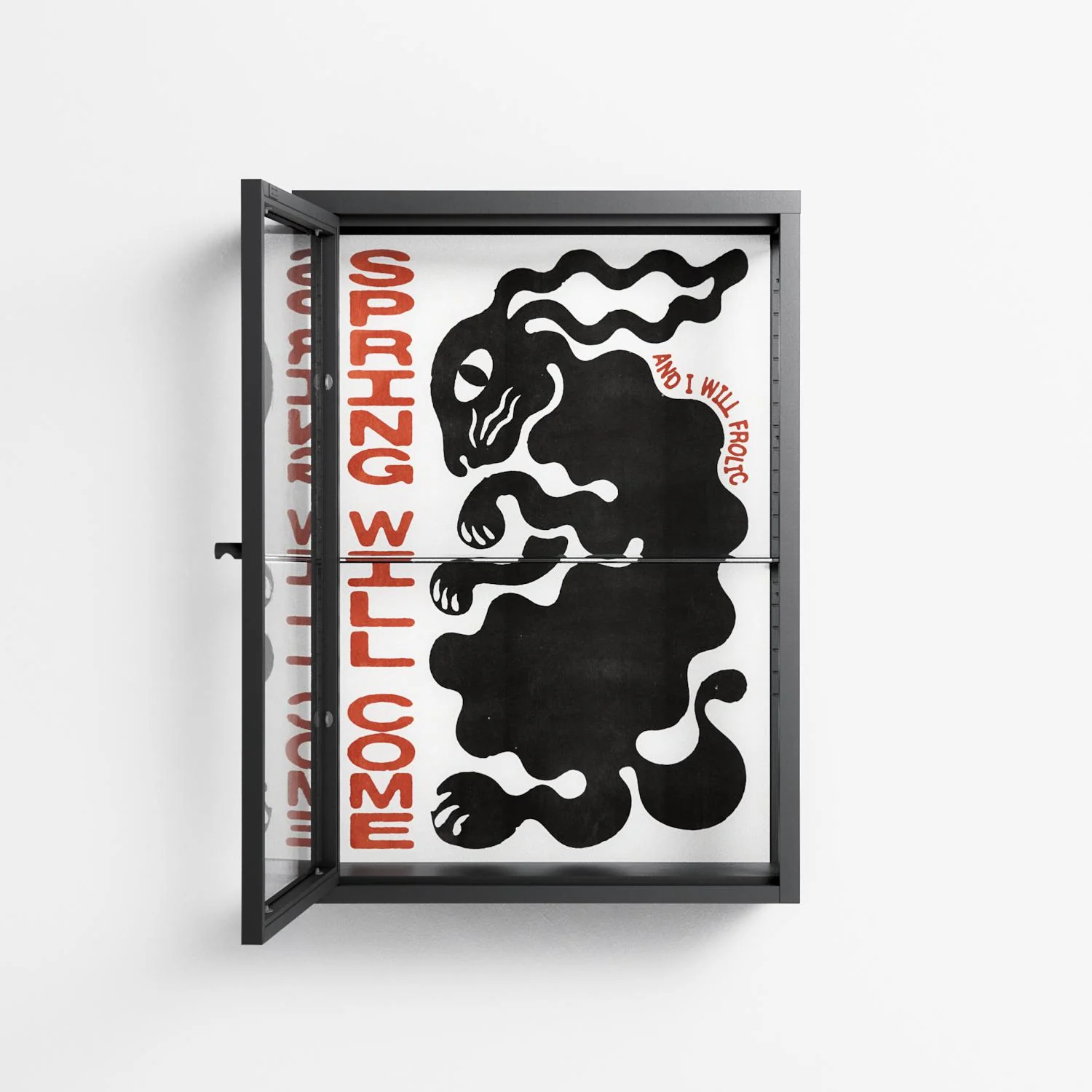 Spring Will Come - Wall Cabinet - Alexander Khabbazi - Antracite - Clear glass - Image 2