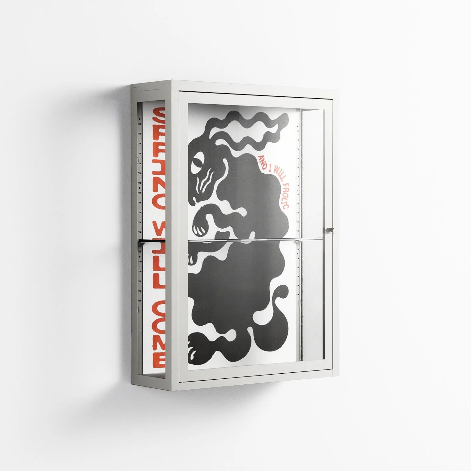 Spring Will Come - Wall Cabinet - Alexander Khabbazi - Chalk - Clear glass - Image 3