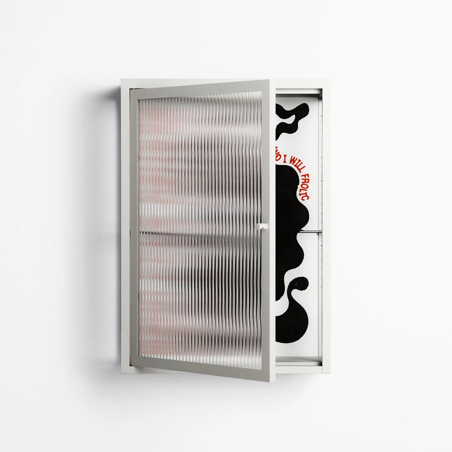 Spring Will Come - Wall Cabinet - Alexander Khabbazi - Chalk - Reeded glass