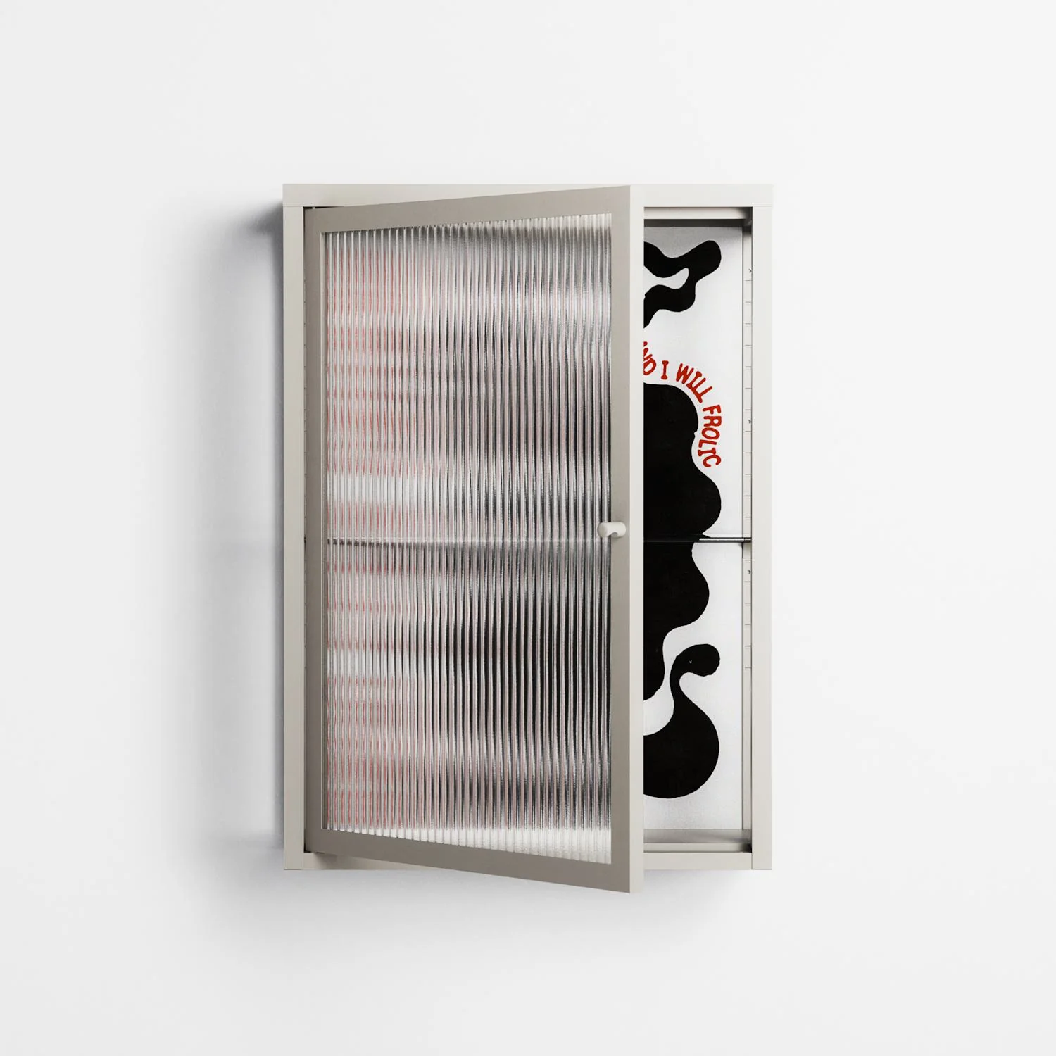 Spring Will Come - Wall Cabinet - Alexander Khabbazi - Pebble - Reeded glass