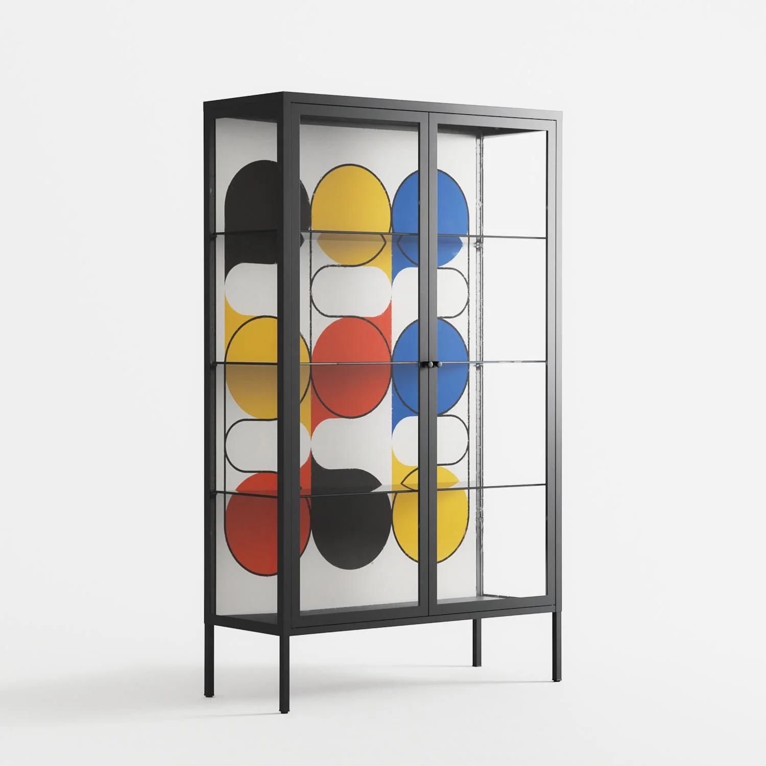 Springs - Cabinet - Vratislav Pecka - Antracite - Clear glass - Image 4