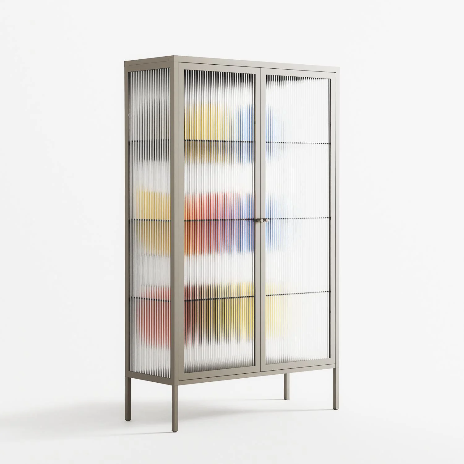 Springs - Cabinet - Vratislav Pecka - Pebble - Reeded glass - Image 4