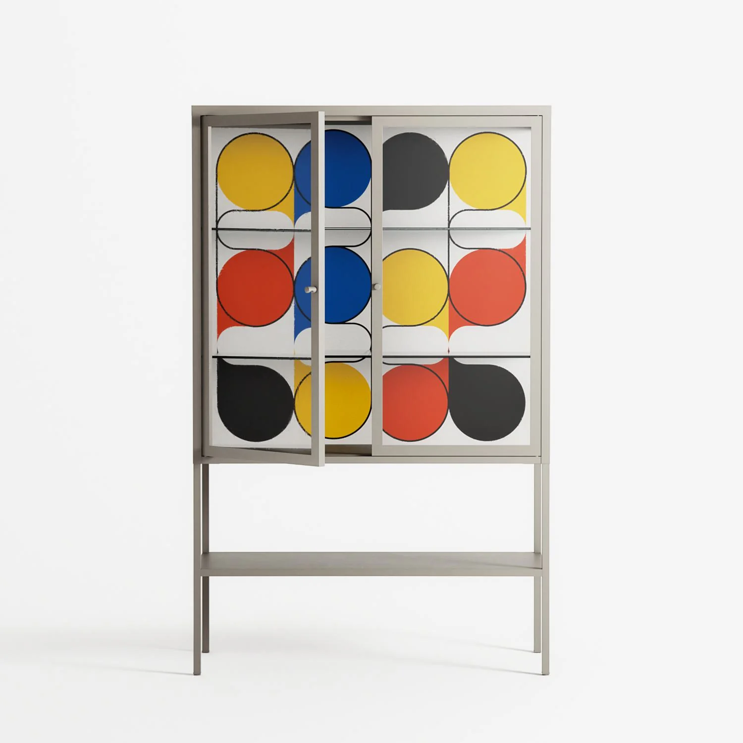 Springs - Loft Cabinet - Vratislav Pecka - Pebble - Clear glass - Image 2