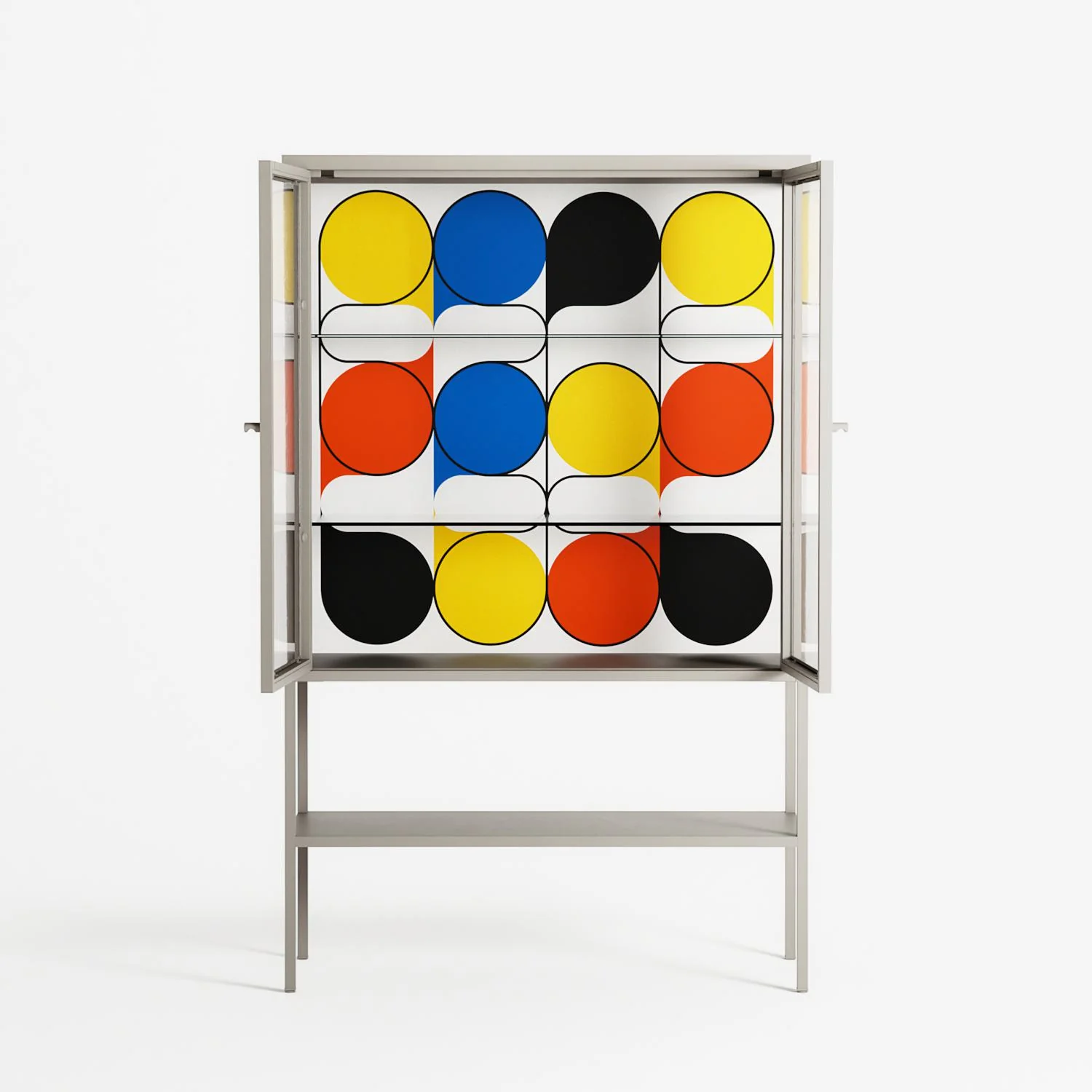 Springs - Loft Cabinet - Vratislav Pecka - Pebble - Clear glass - Image 3