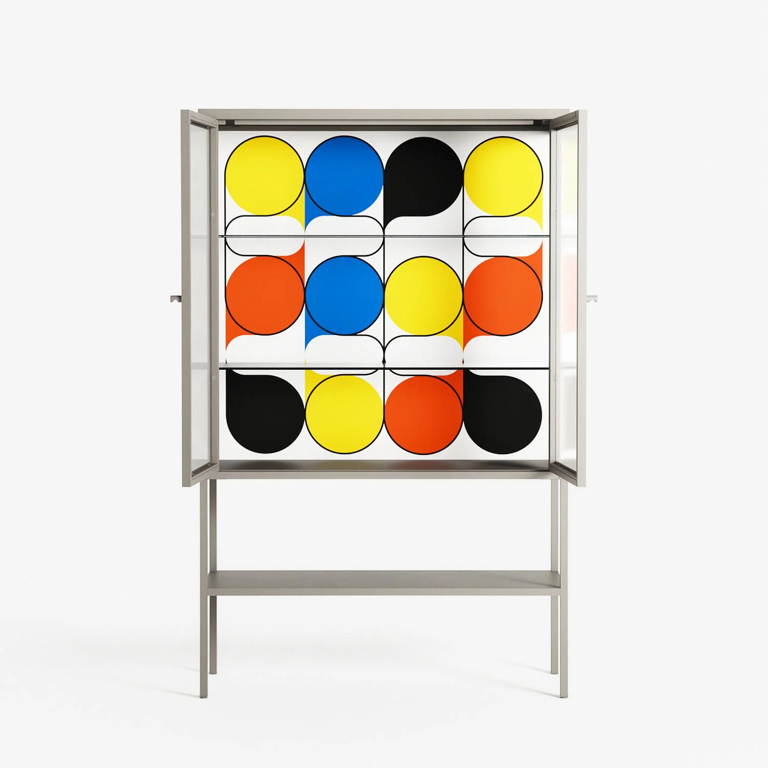 Springs - Loft Cabinet - Vratislav Pecka - Pebble - Reeded glass - Image 3