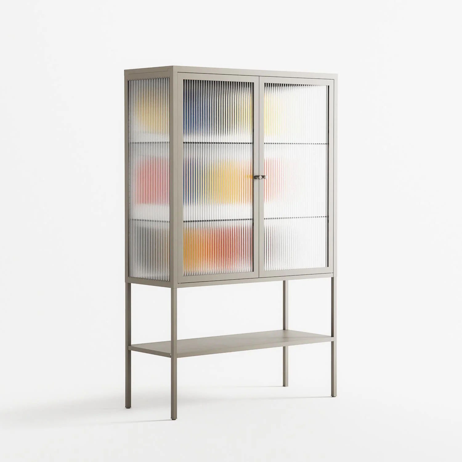 Springs - Loft Cabinet - Vratislav Pecka - Pebble - Reeded glass - Image 4