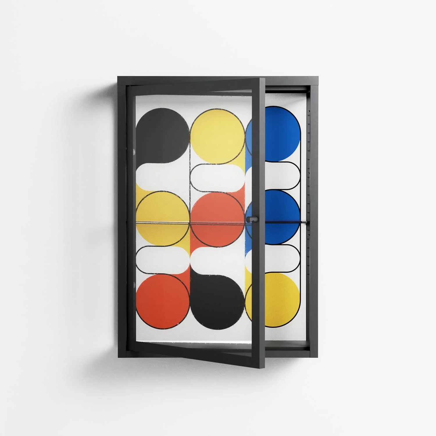 Springs - Wall Cabinet - Vratislav Pecka - Antracite - Clear glass - Image 2