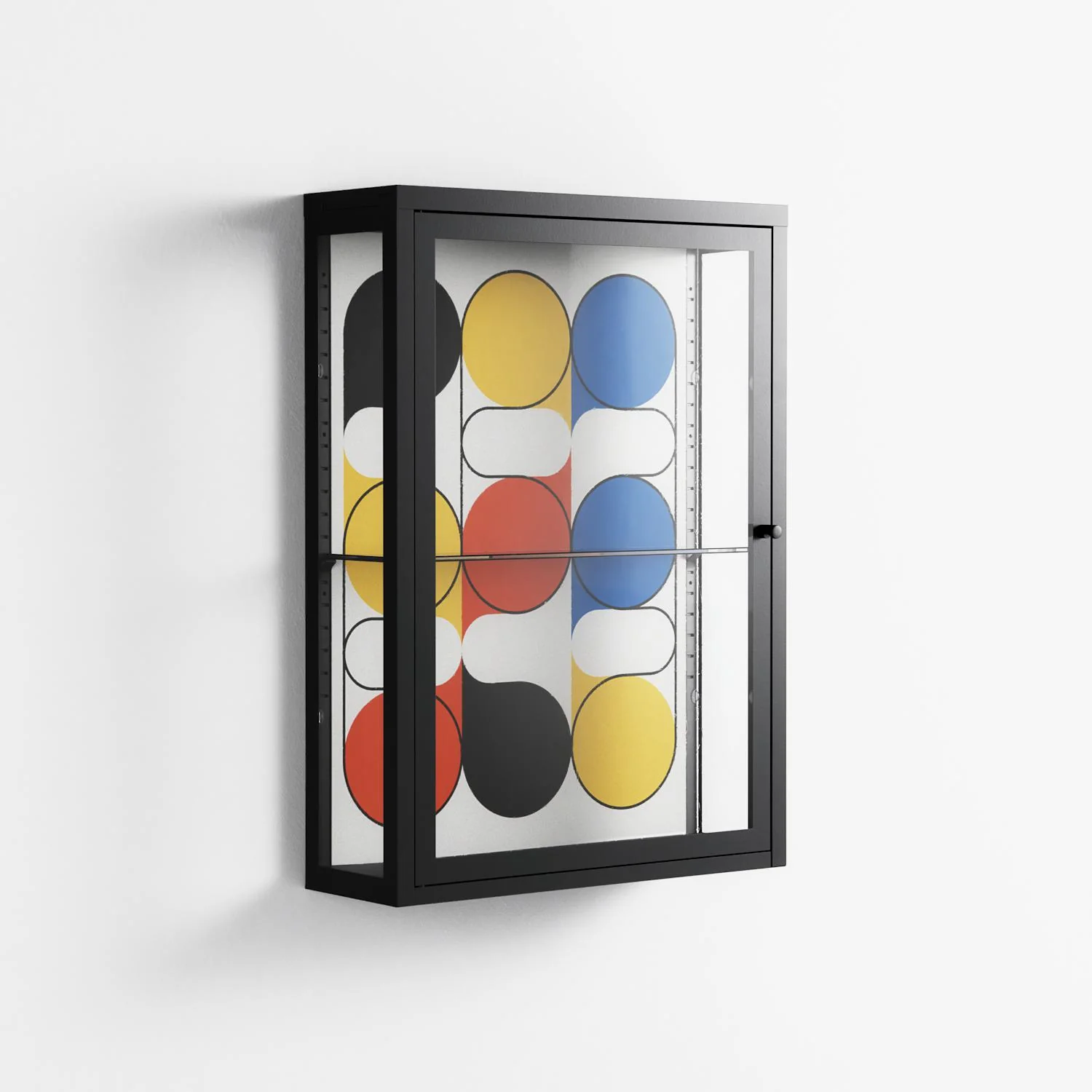 Springs - Wall Cabinet - Vratislav Pecka - Antracite - Clear glass - Image 4