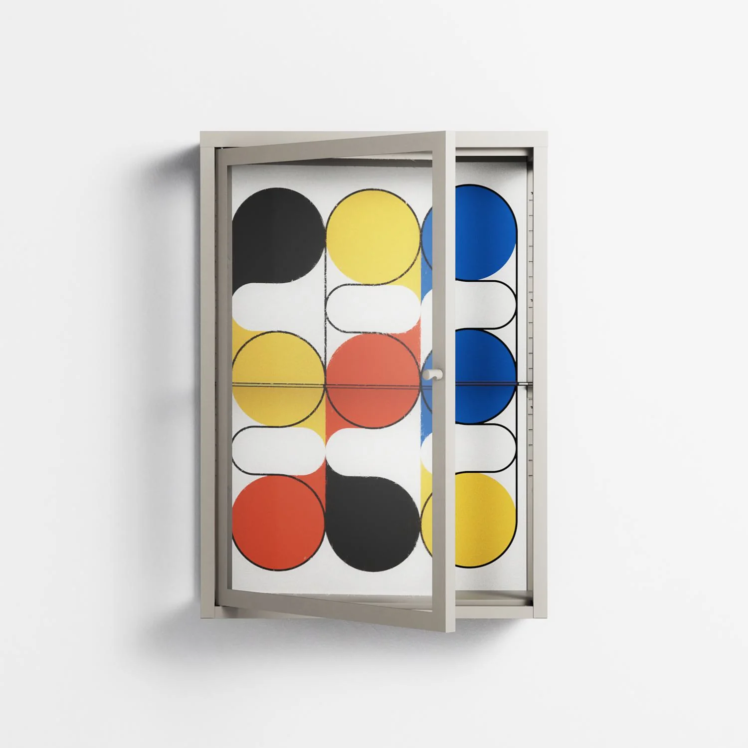Springs - Wall Cabinet - Vratislav Pecka - Pebble - Clear glass - Image 2