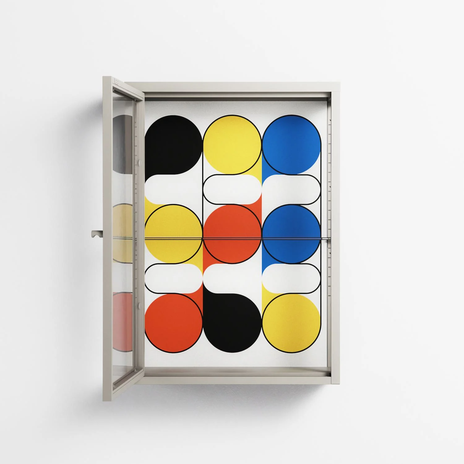 Springs - Wall Cabinet - Vratislav Pecka - Pebble - Clear glass - Image 3
