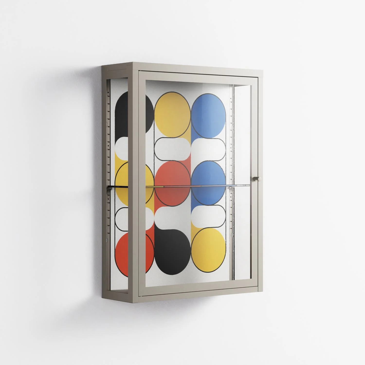Springs - Wall Cabinet - Vratislav Pecka - Pebble - Clear glass - Image 4