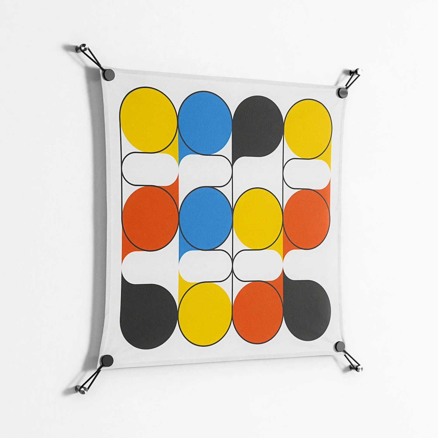 Springs - Work On Wall - Vratislav Pecka - Black - 70 x 70 cm - Image 2