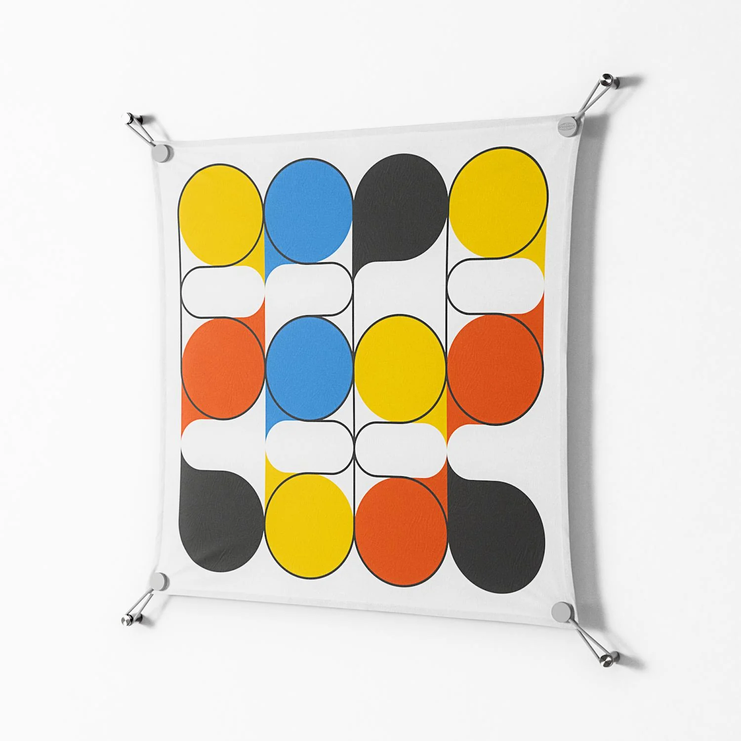 Springs - Work On Wall - Vratislav Pecka - Silver - 70 x 70 cm - Image 2