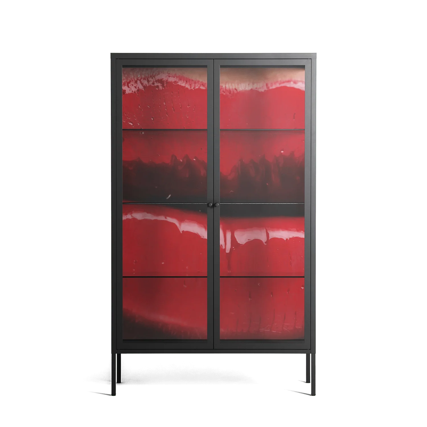 Squish - Cabinet - Nadia Ryder - Antracite - Clear glass